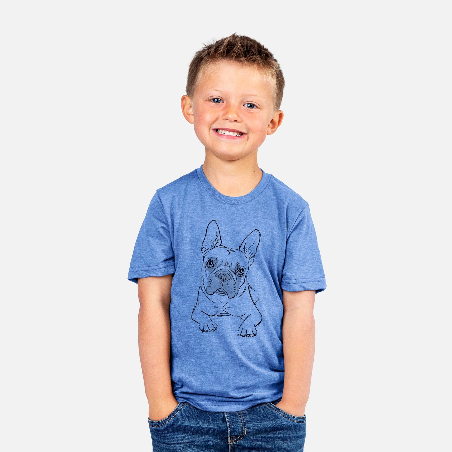 Doodled Buster the French Bulldog - Kids/Youth/Toddler Shirt