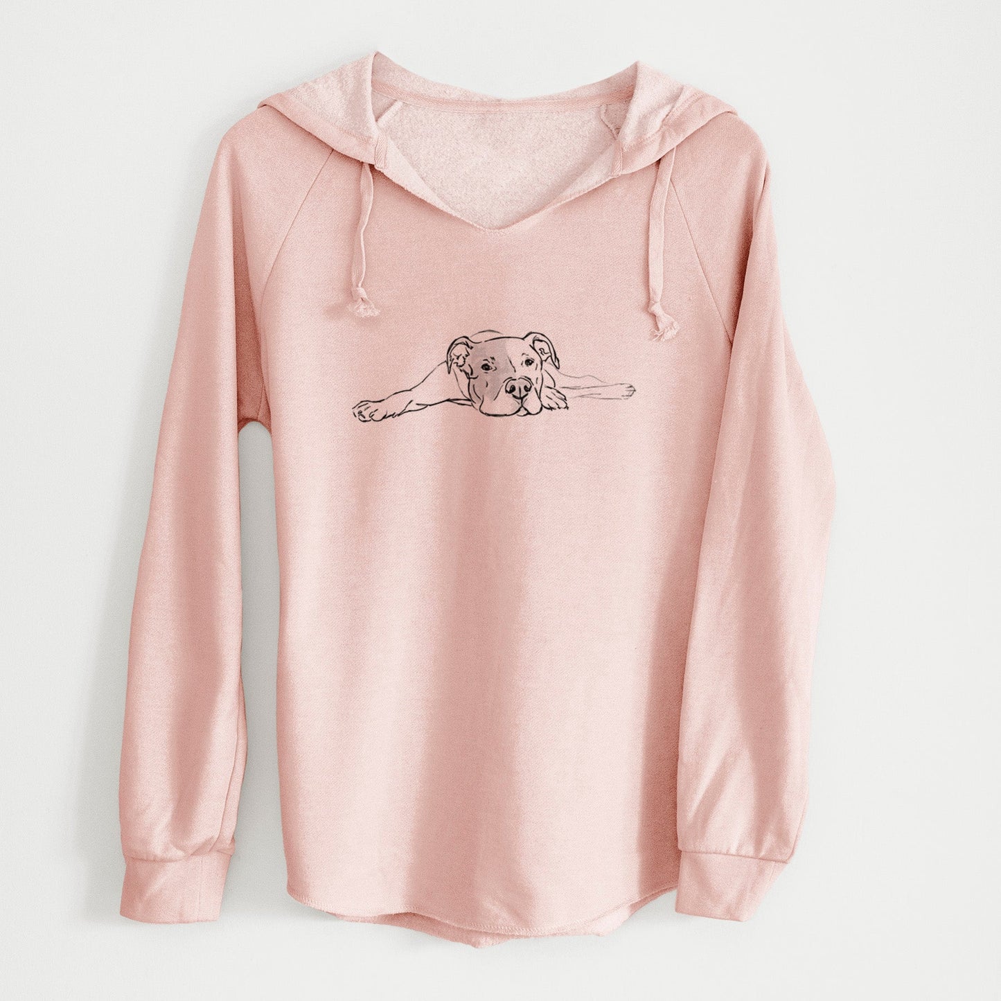 Doodled Harvey the American Staffordshire Terrier - Cali Wave Hooded Sweatshirt