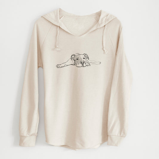 Doodled Harvey the American Staffordshire Terrier - Cali Wave Hooded Sweatshirt
