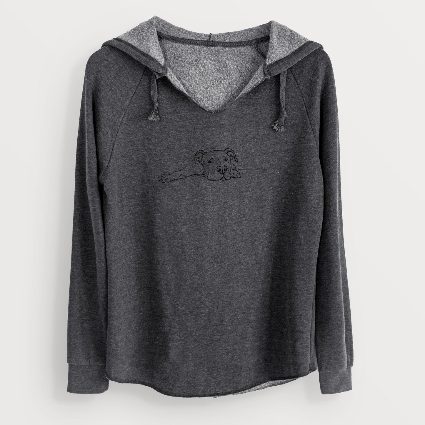 Doodled Harvey the American Staffordshire Terrier - Cali Wave Hooded Sweatshirt