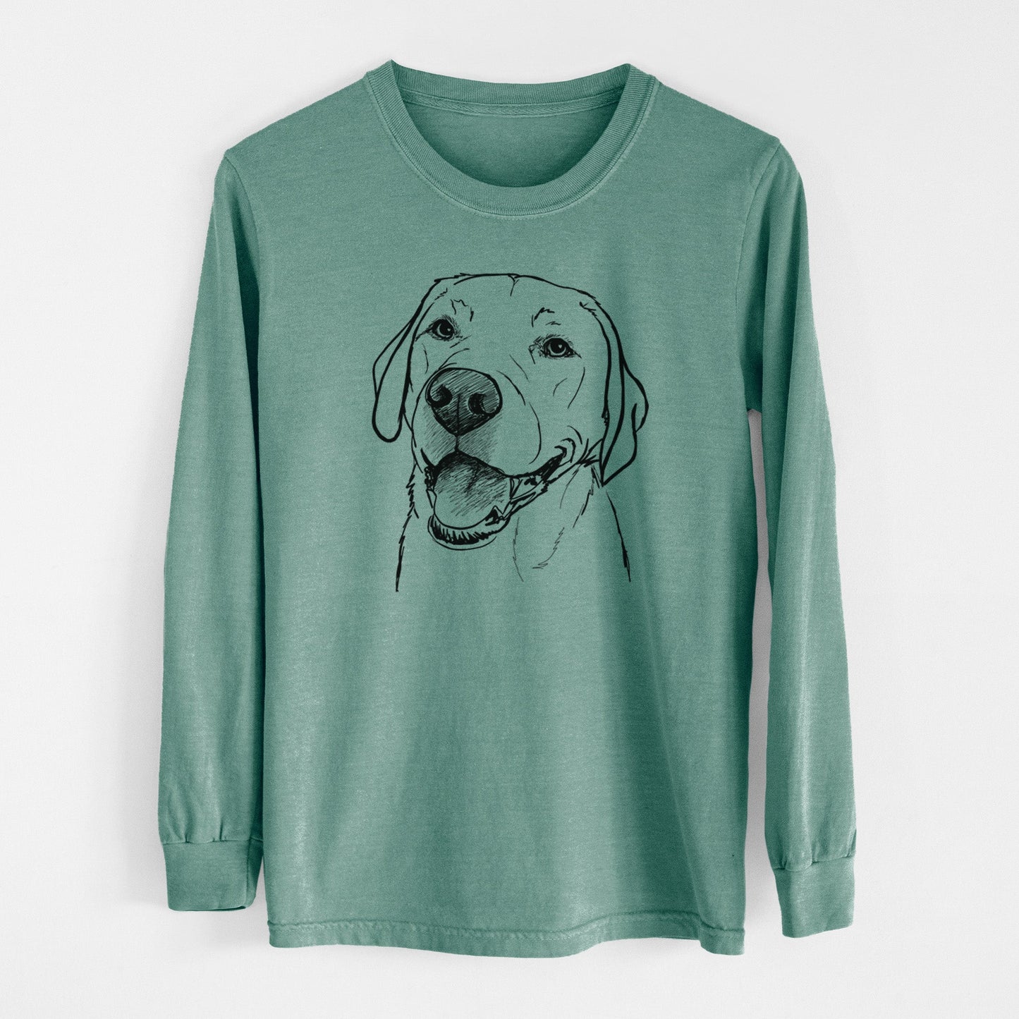 Doodled Jimmy the Larbrador Retriever - Heavyweight 100% Cotton Long Sleeve