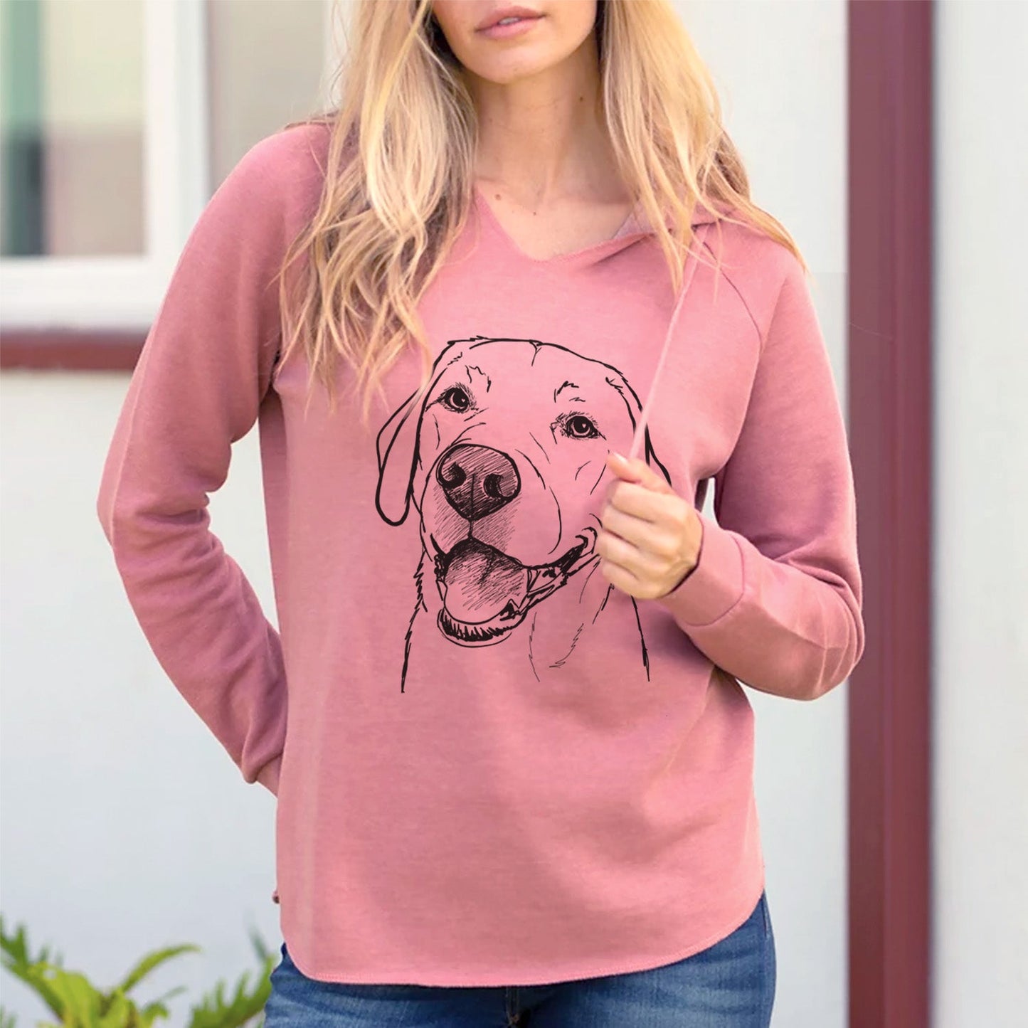 Doodled Jimmy the Larbrador Retriever - Cali Wave Hooded Sweatshirt