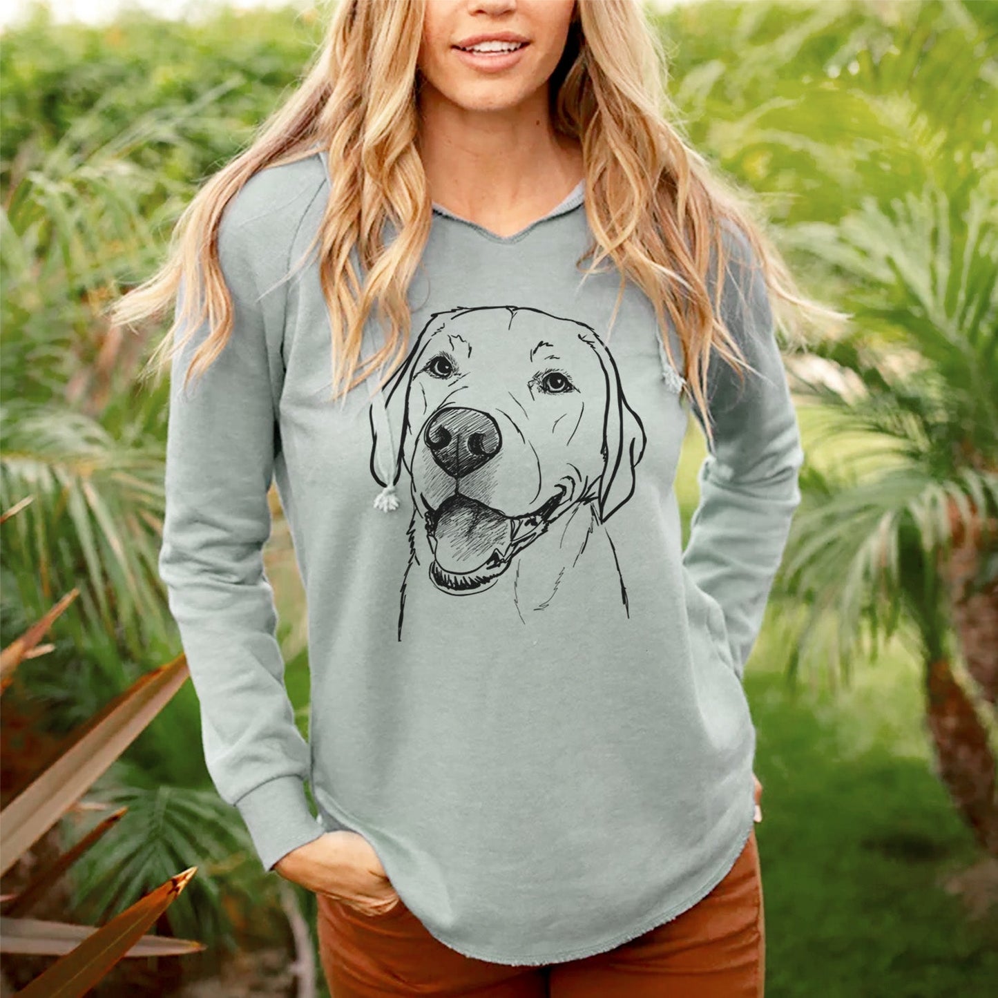 Doodled Jimmy the Larbrador Retriever - Cali Wave Hooded Sweatshirt