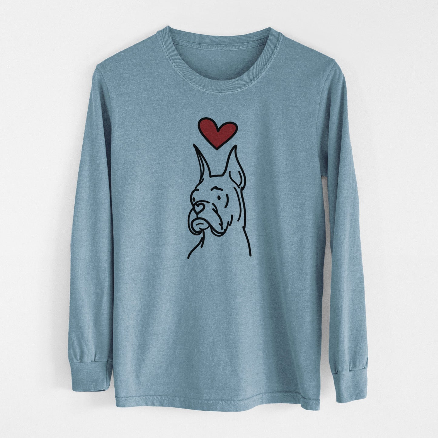 Love Always Rescue Boxer - Billy - Heavyweight 100% Cotton Long Sleeve