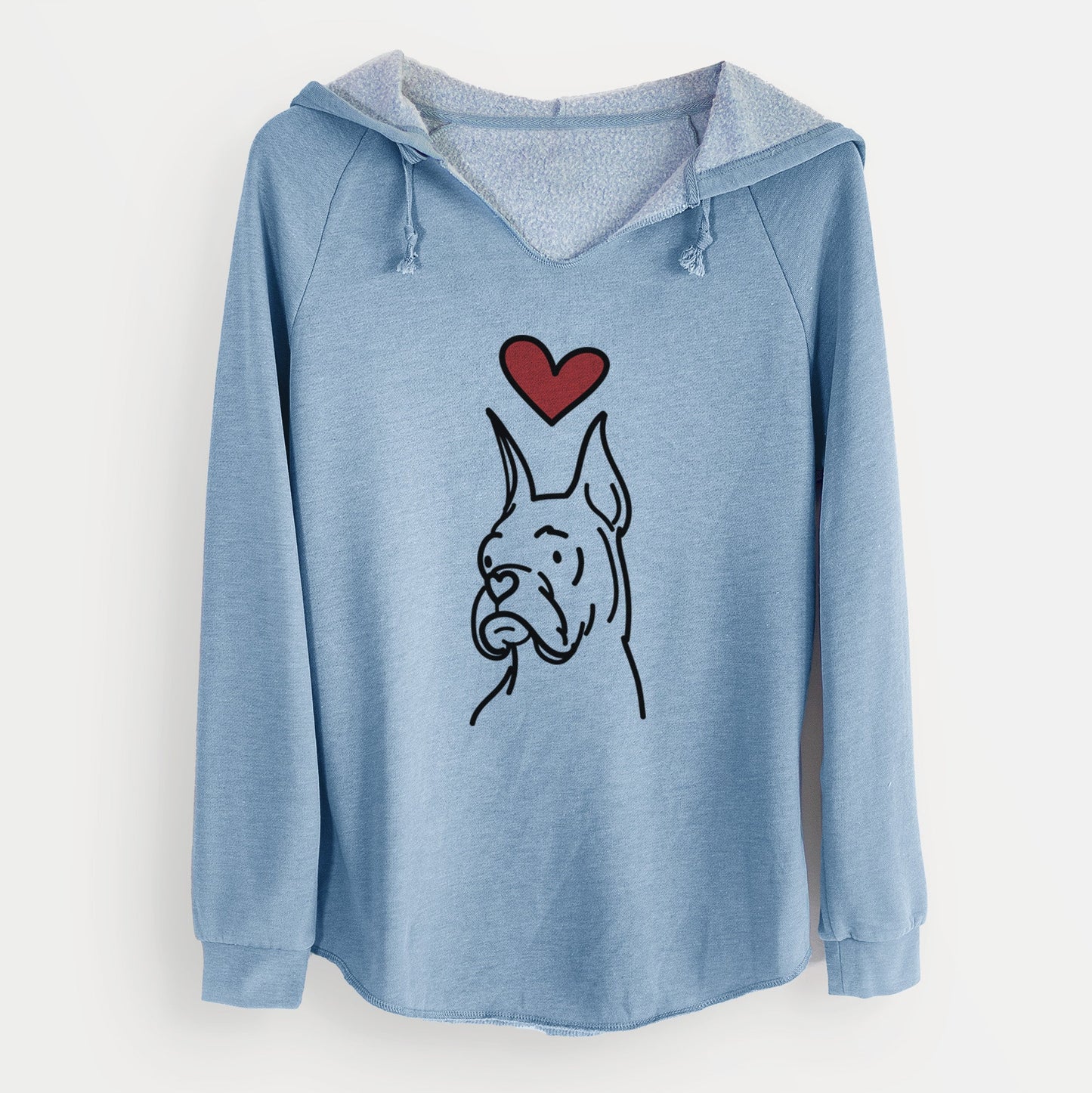 Love Always Rescue Boxer - Billy - Cali Wave Hooded Sweatshirt