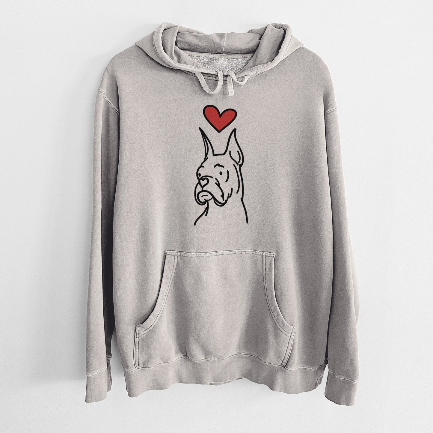 Love Always Rescue Boxer - Billy - Unisex Pigment Dyed Hoodie