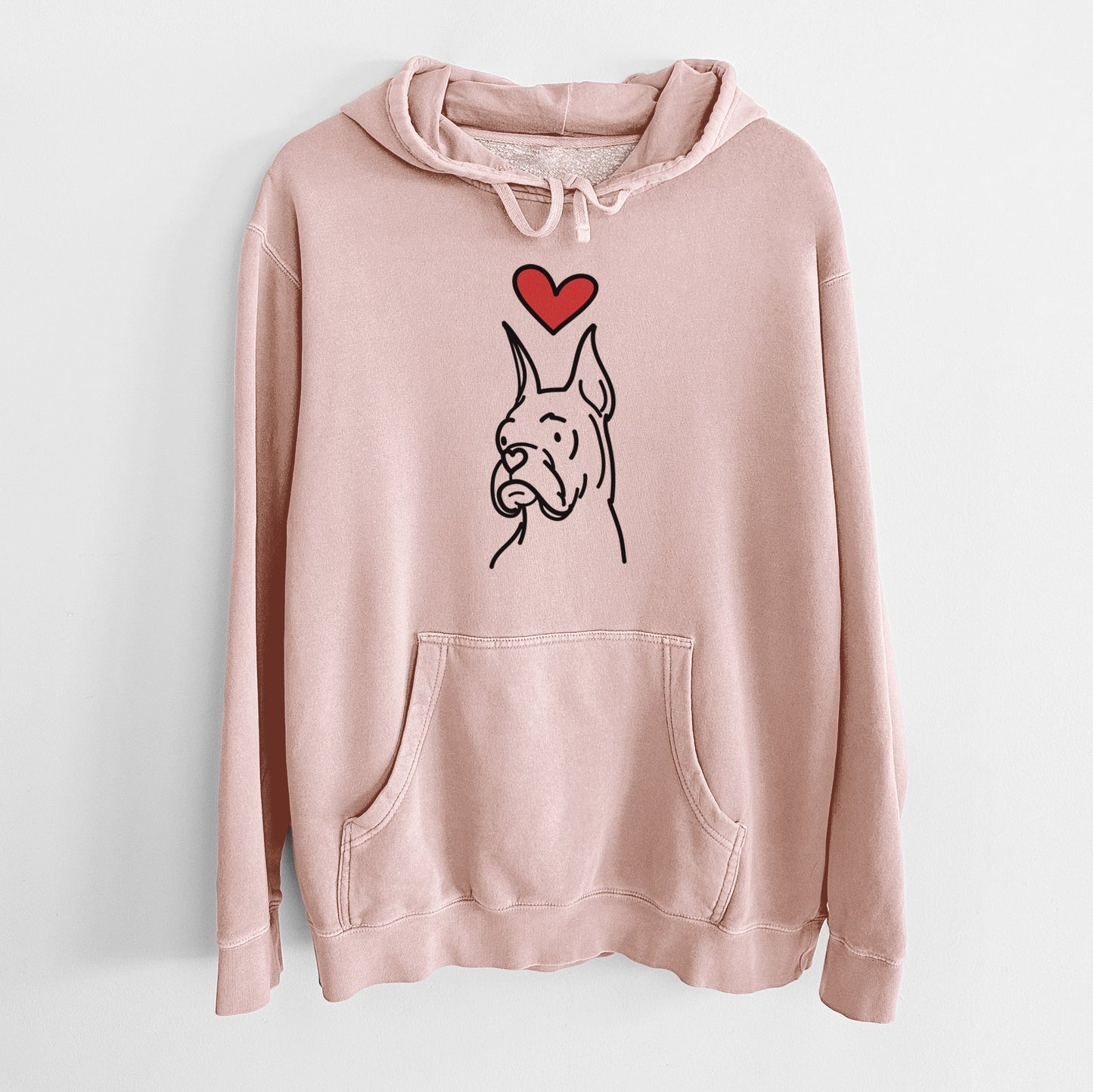 Love Always Rescue Boxer - Billy - Unisex Pigment Dyed Hoodie