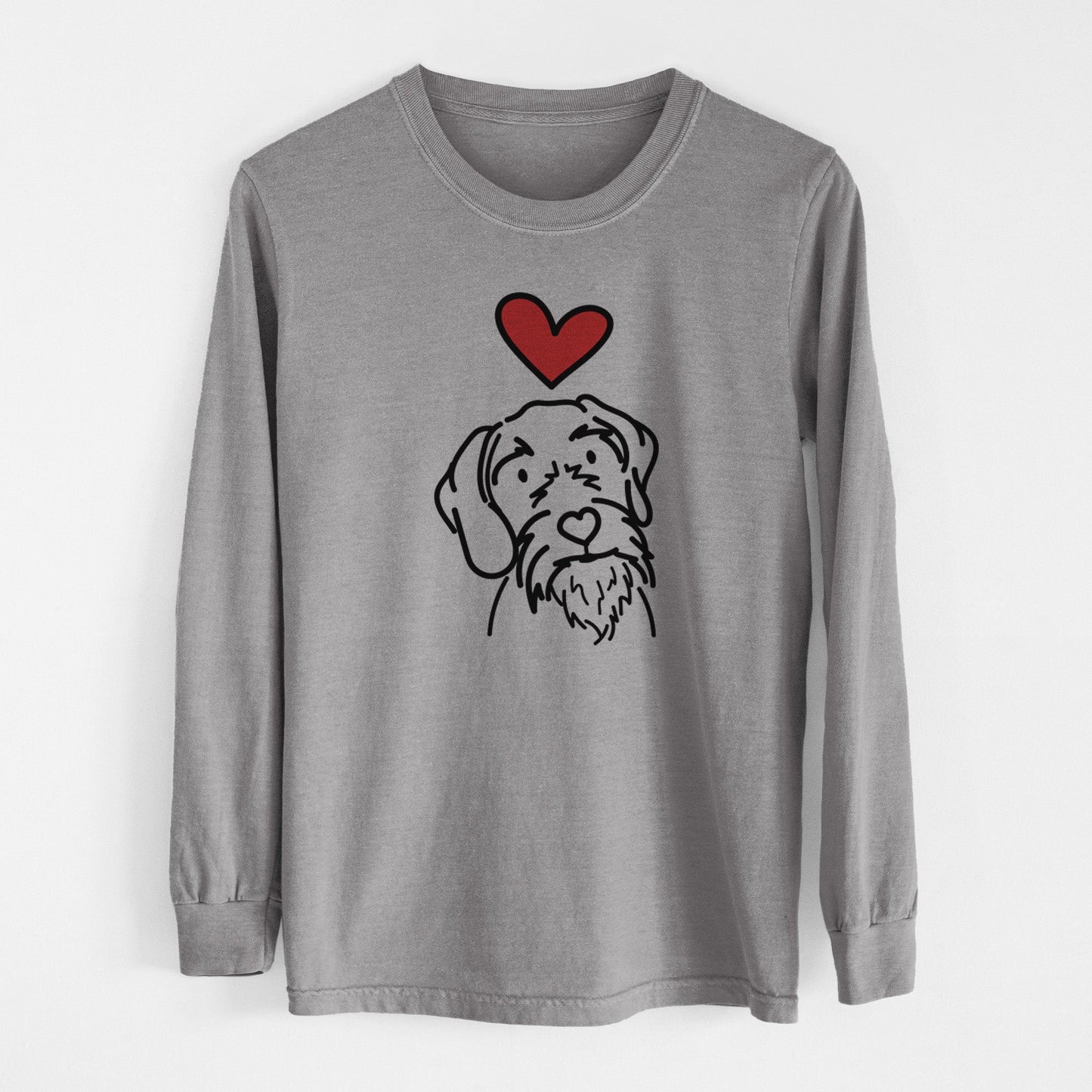 Love Always German Wirehaired Pointer - Buck - Heavyweight 100% Cotton Long Sleeve