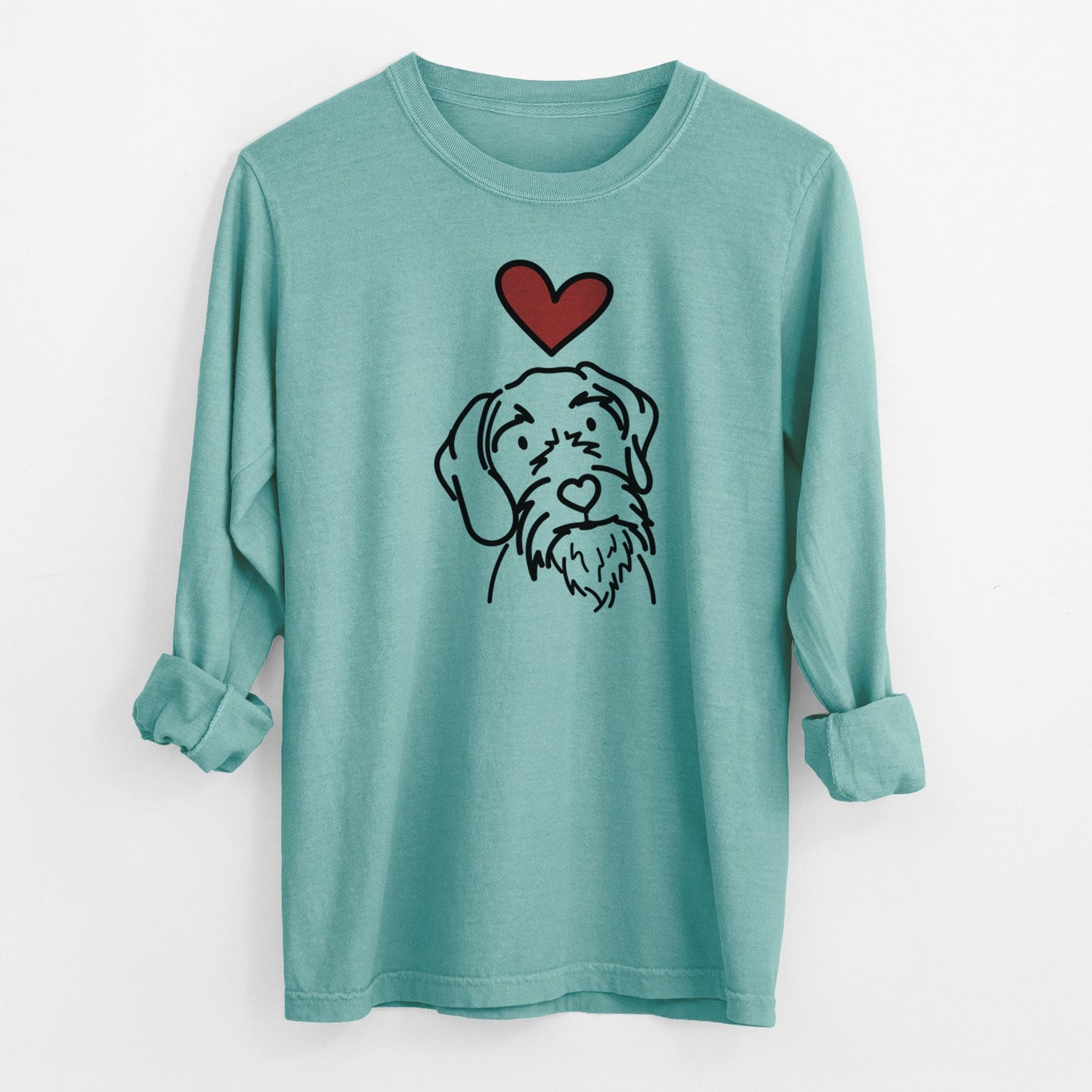 Love Always German Wirehaired Pointer - Buck - Heavyweight 100% Cotton Long Sleeve