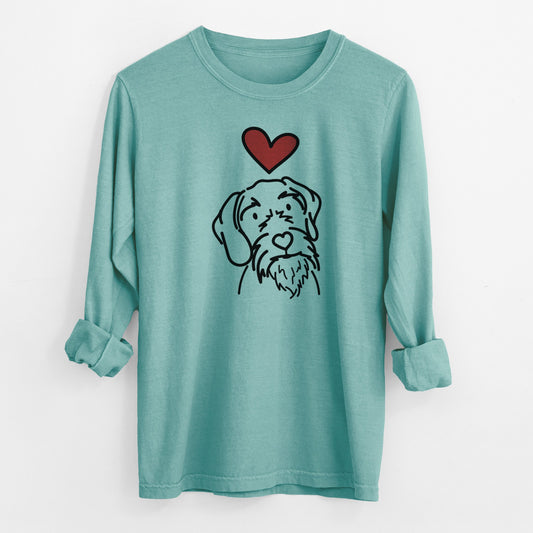 Love Always German Wirehaired Pointer - Buck - Heavyweight 100% Cotton Long Sleeve