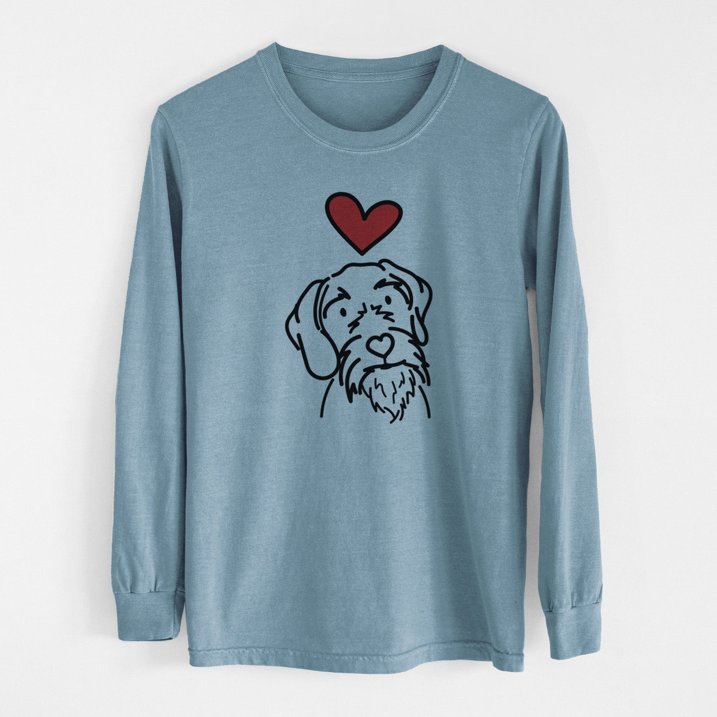 Love Always German Wirehaired Pointer - Buck - Heavyweight 100% Cotton Long Sleeve