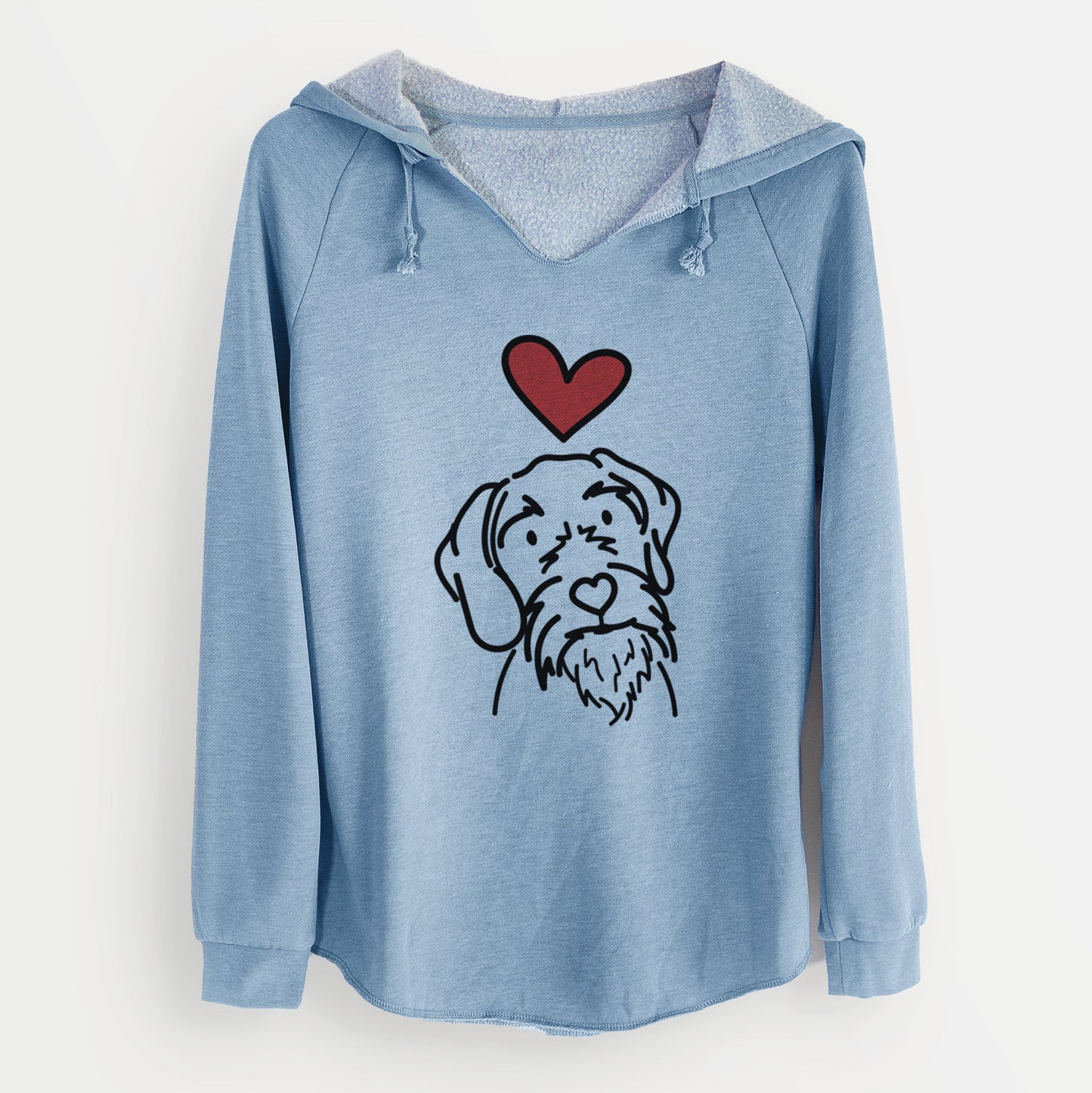 Love Always German Wirehaired Pointer - Buck - Cali Wave Hooded Sweatshirt
