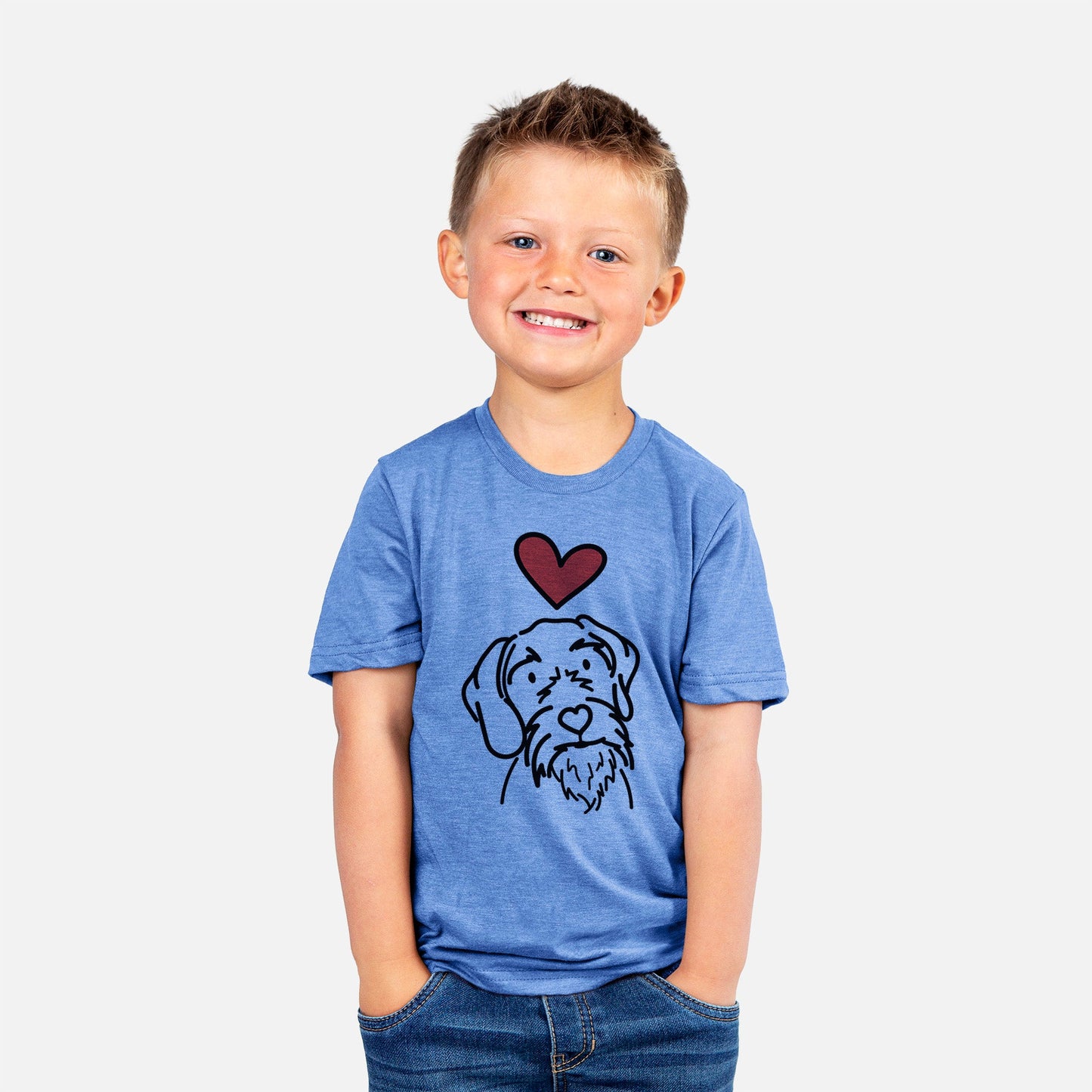 Love Always German Wirehaired Pointer - Buck - Kids/Youth/Toddler Shirt