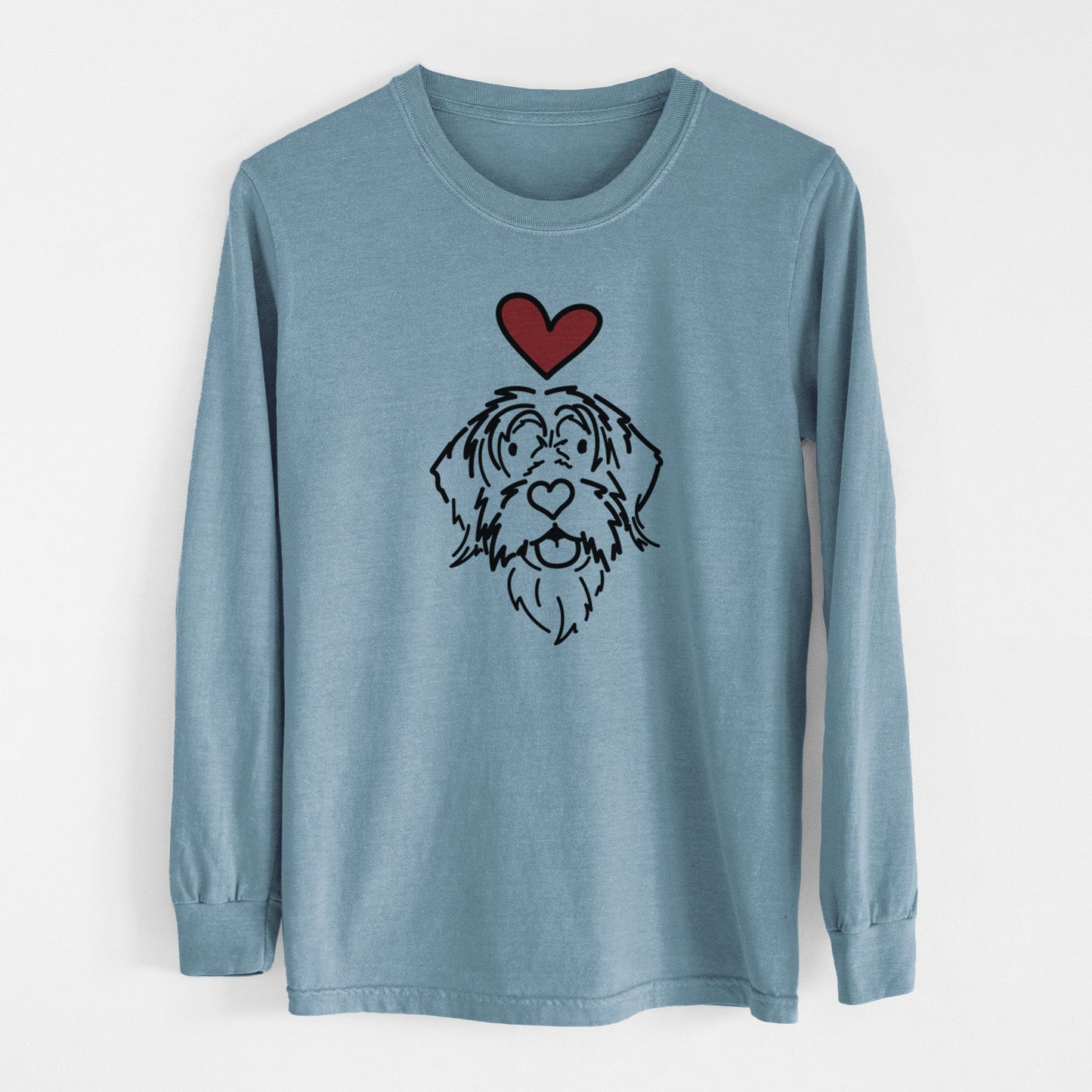 Love Always Wirehaird Pointing Griffon - Gary - Heavyweight 100% Cotton Long Sleeve