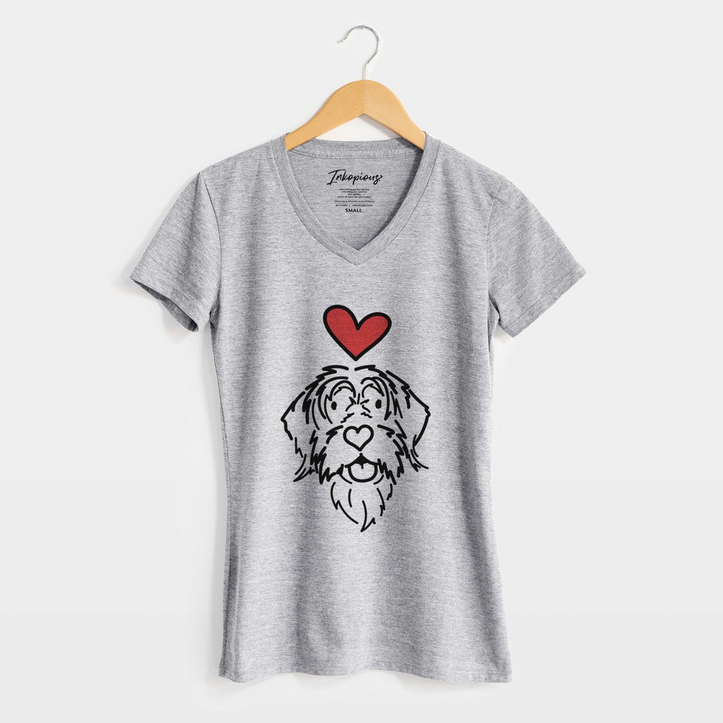 Love Always Wirehaird Pointing Griffon - Gary - Women's Perfect V-neck Shirt