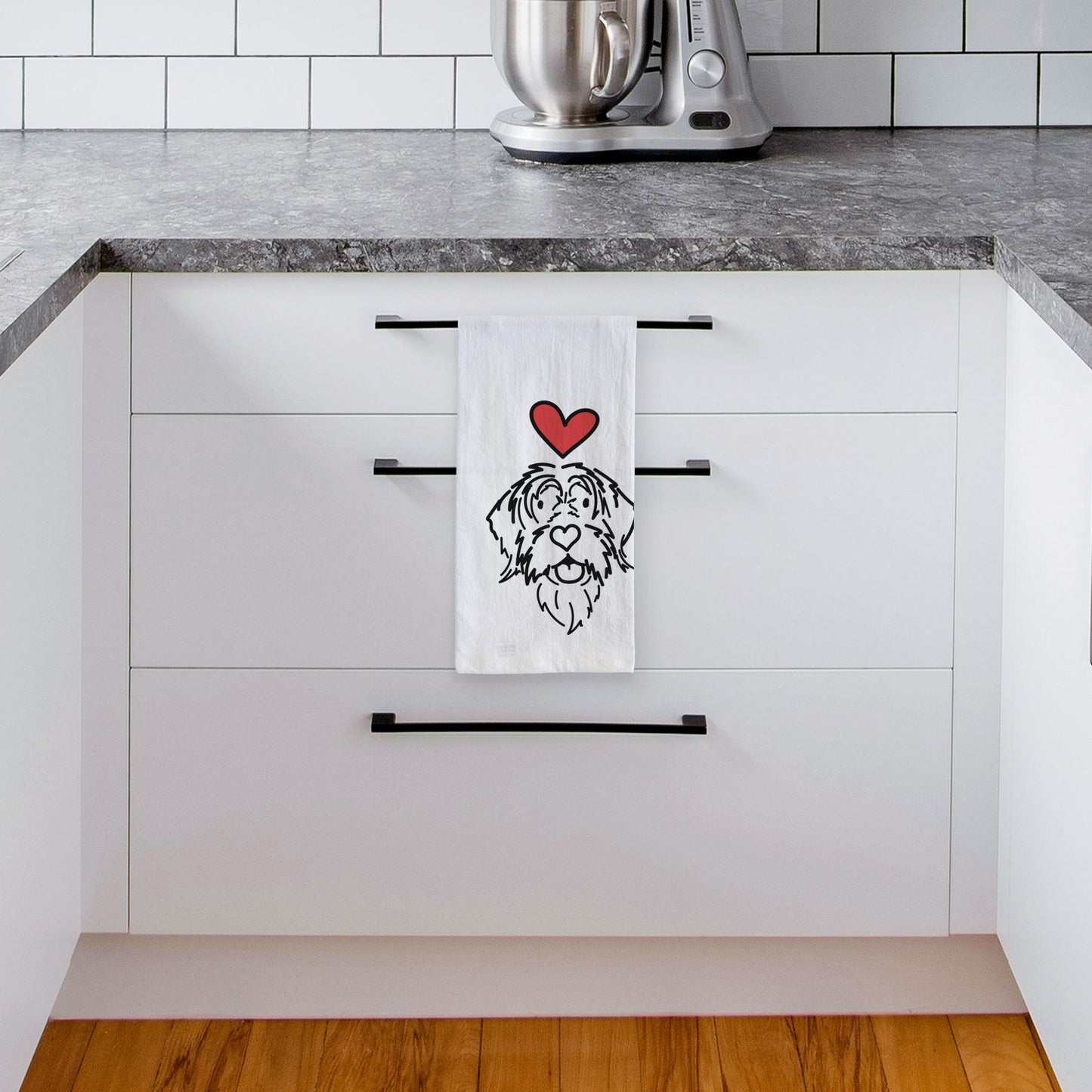 Love Always Wirehaird Pointing Griffon - Gary - Tea Towel