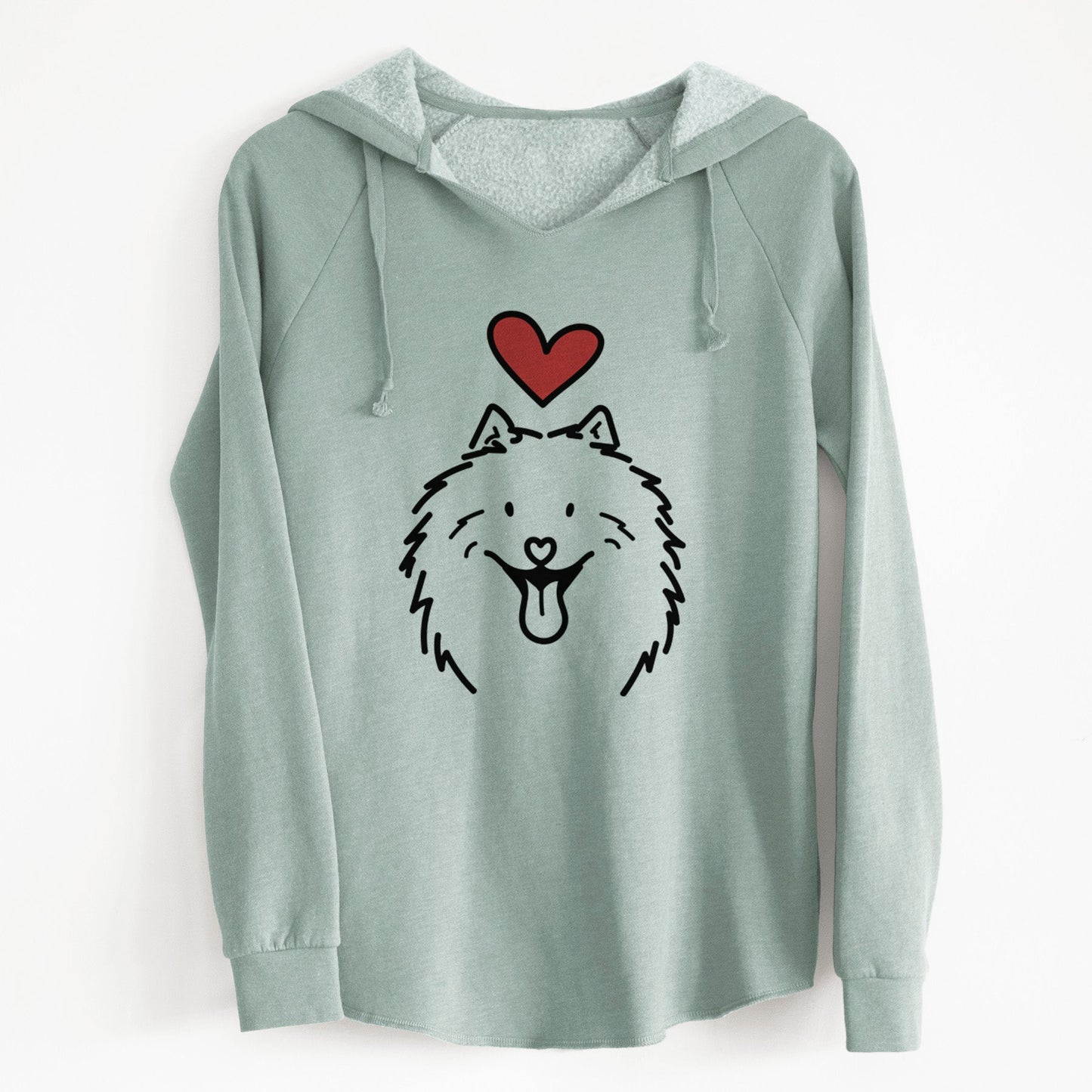Love Always Samoyed - Johnny - Cali Wave Hooded Sweatshirt