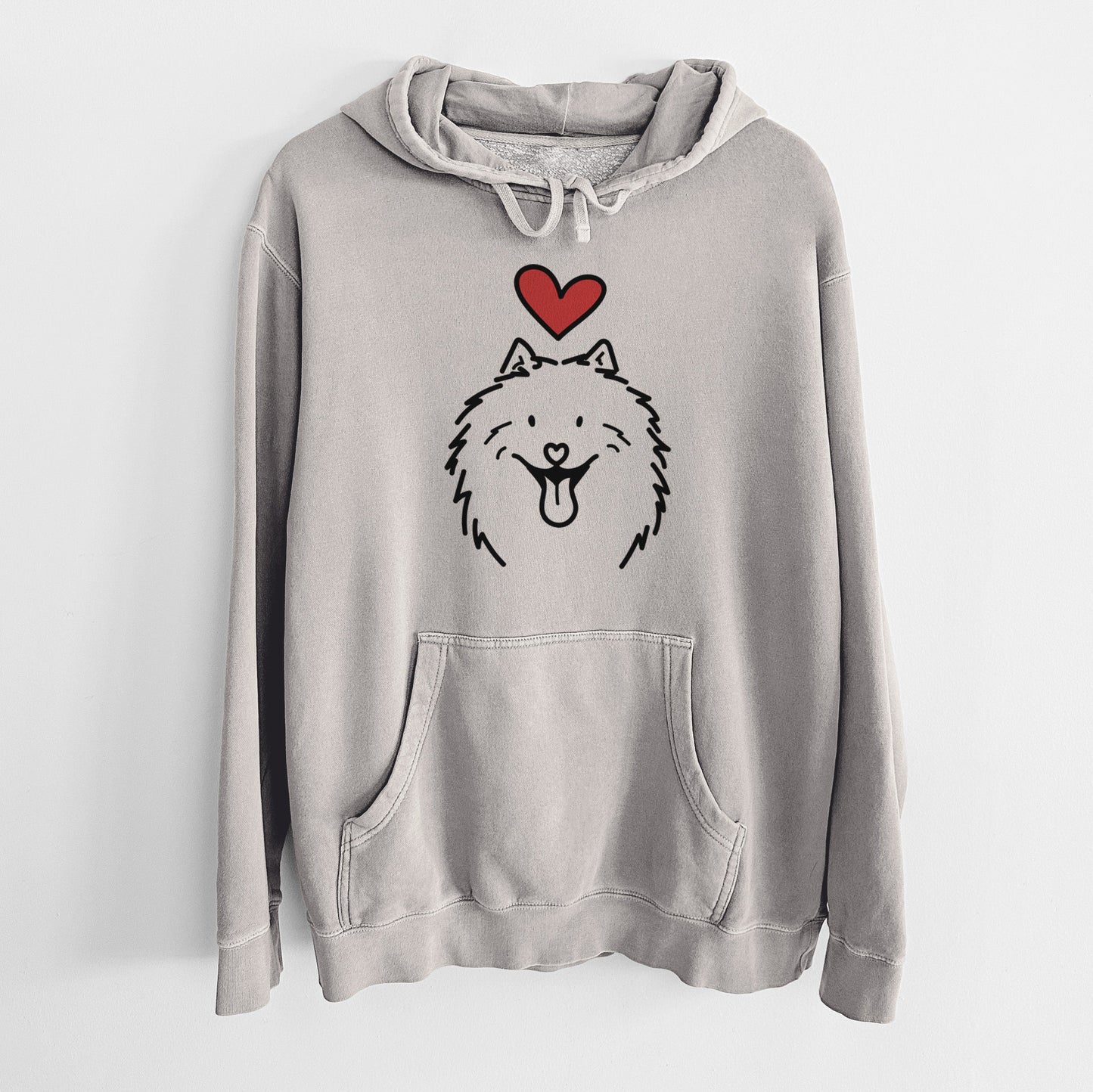 Love Always Samoyed - Johnny - Unisex Pigment Dyed Hoodie