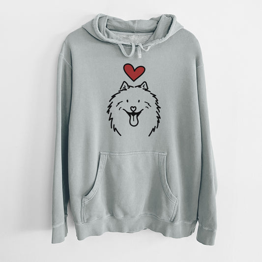 Love Always Samoyed - Johnny - Unisex Pigment Dyed Hoodie