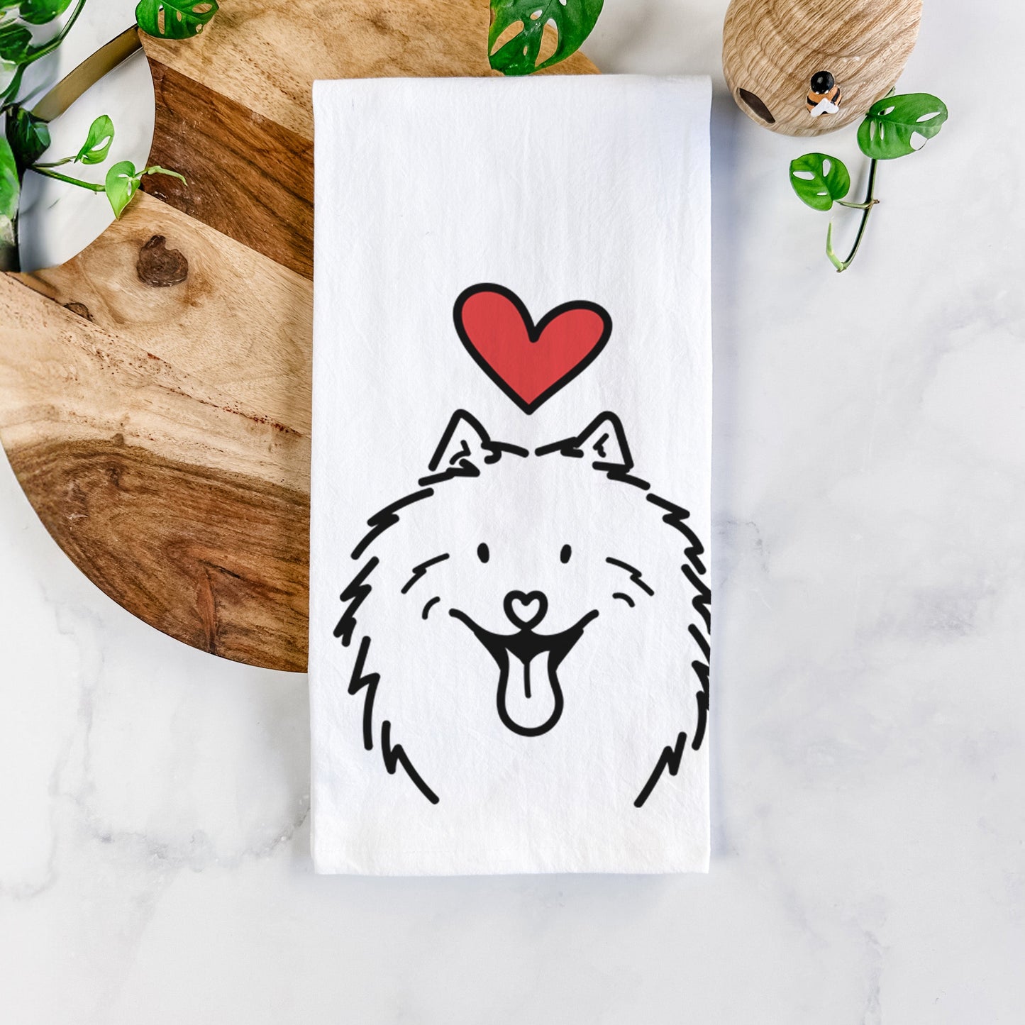 Love Always Samoyed - Johnny - Tea Towel