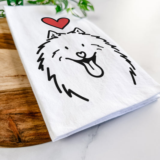 Love Always Samoyed - Johnny - Tea Towel