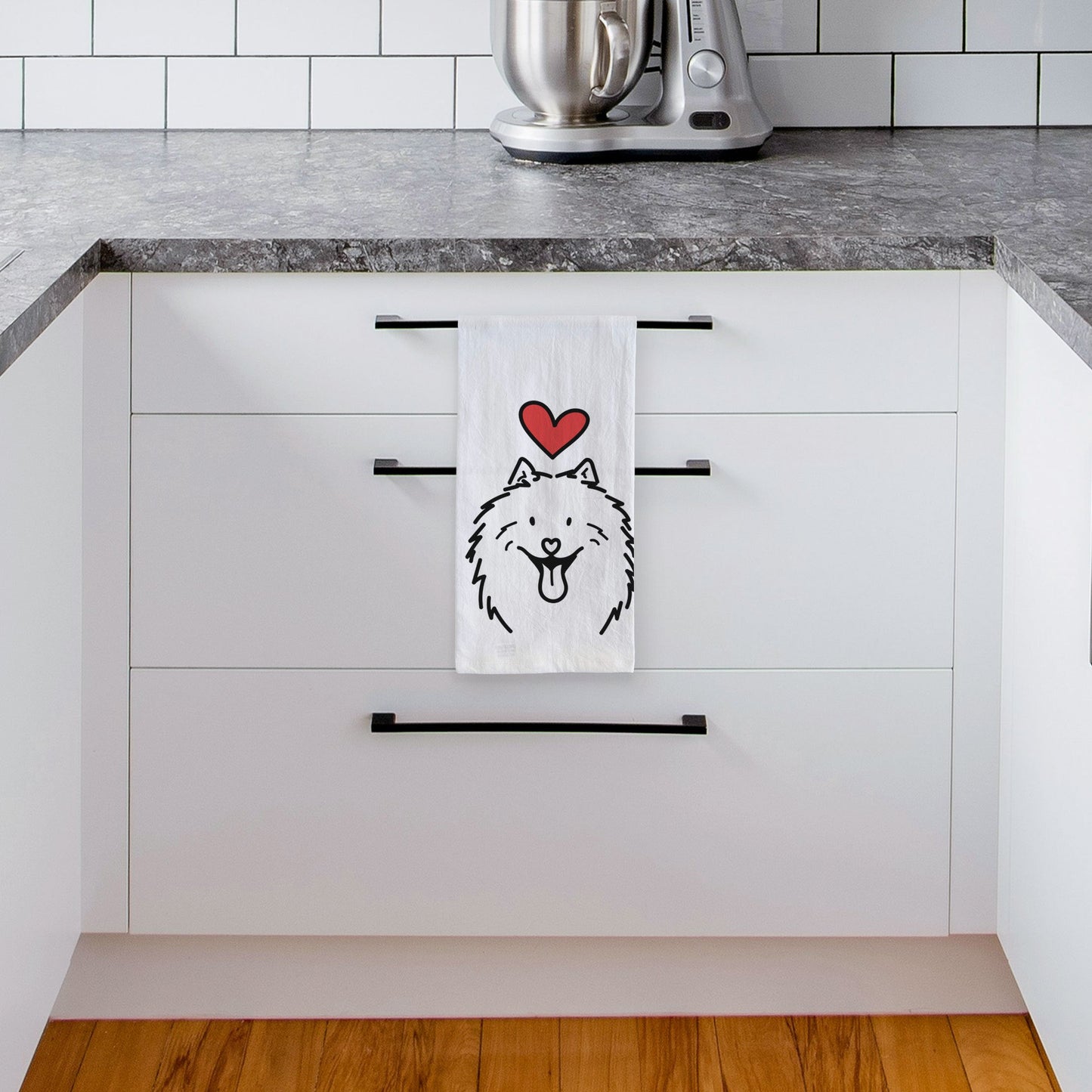Love Always Samoyed - Johnny - Tea Towel
