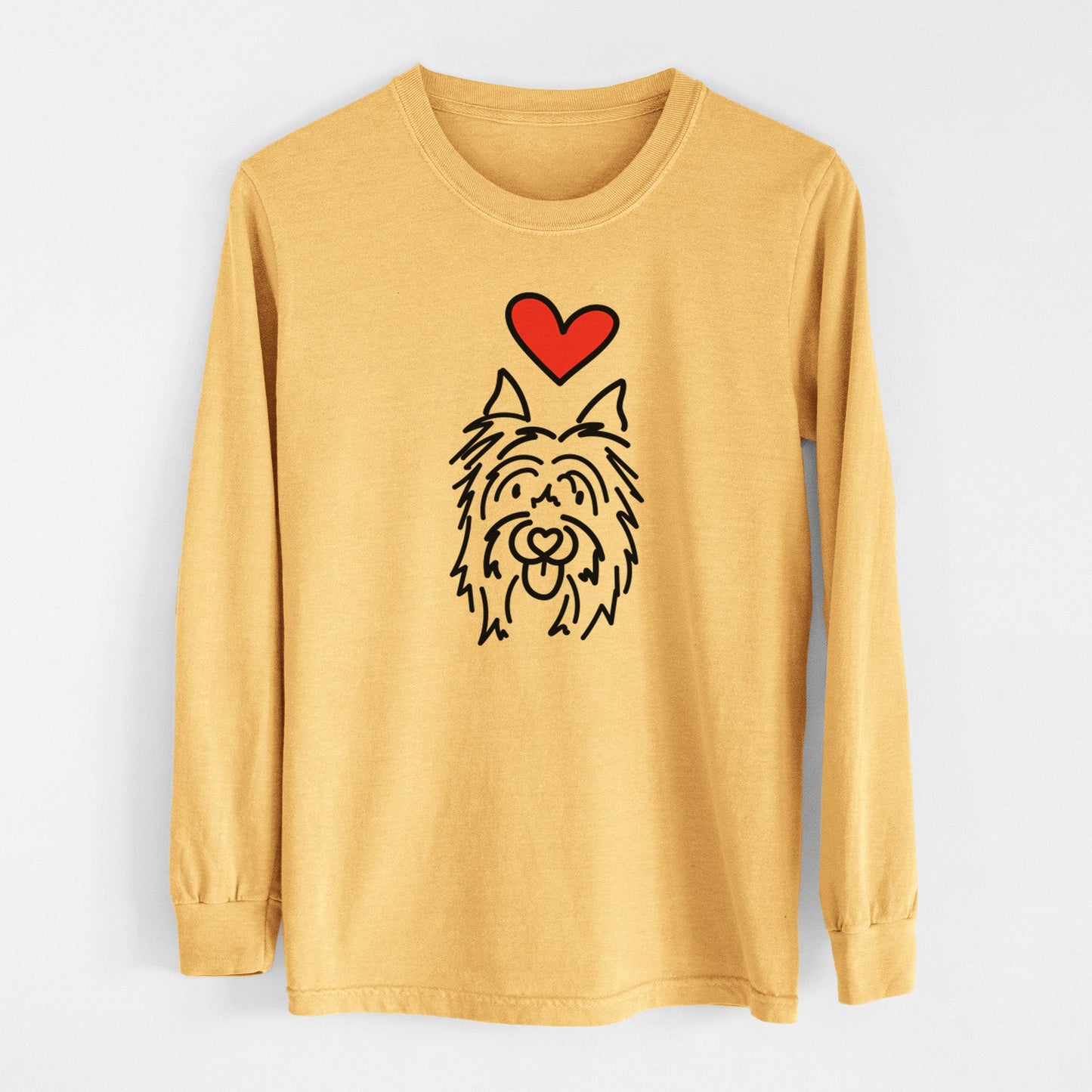 Love Always Silky Terrier - Monty - Heavyweight 100% Cotton Long Sleeve