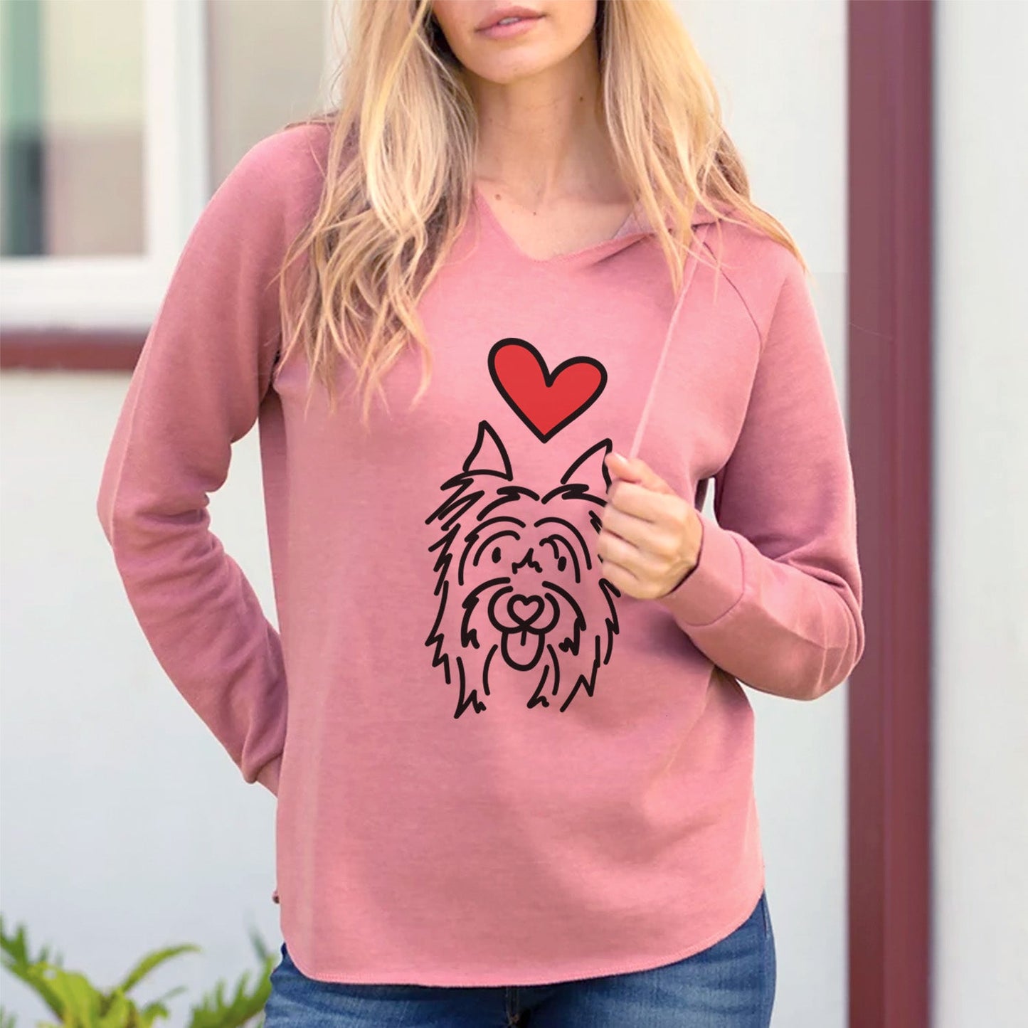 Love Always Silky Terrier - Monty - Cali Wave Hooded Sweatshirt