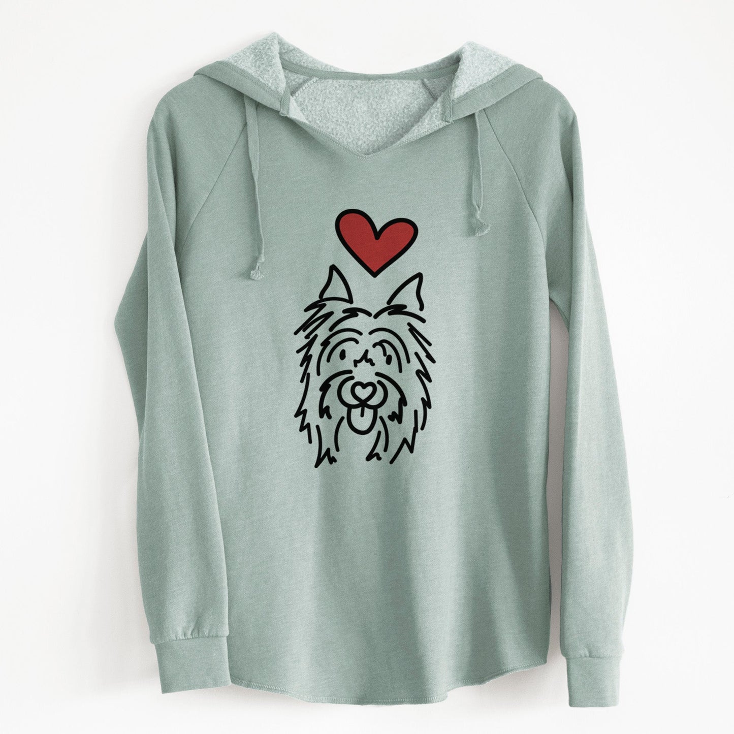 Love Always Silky Terrier - Monty - Cali Wave Hooded Sweatshirt