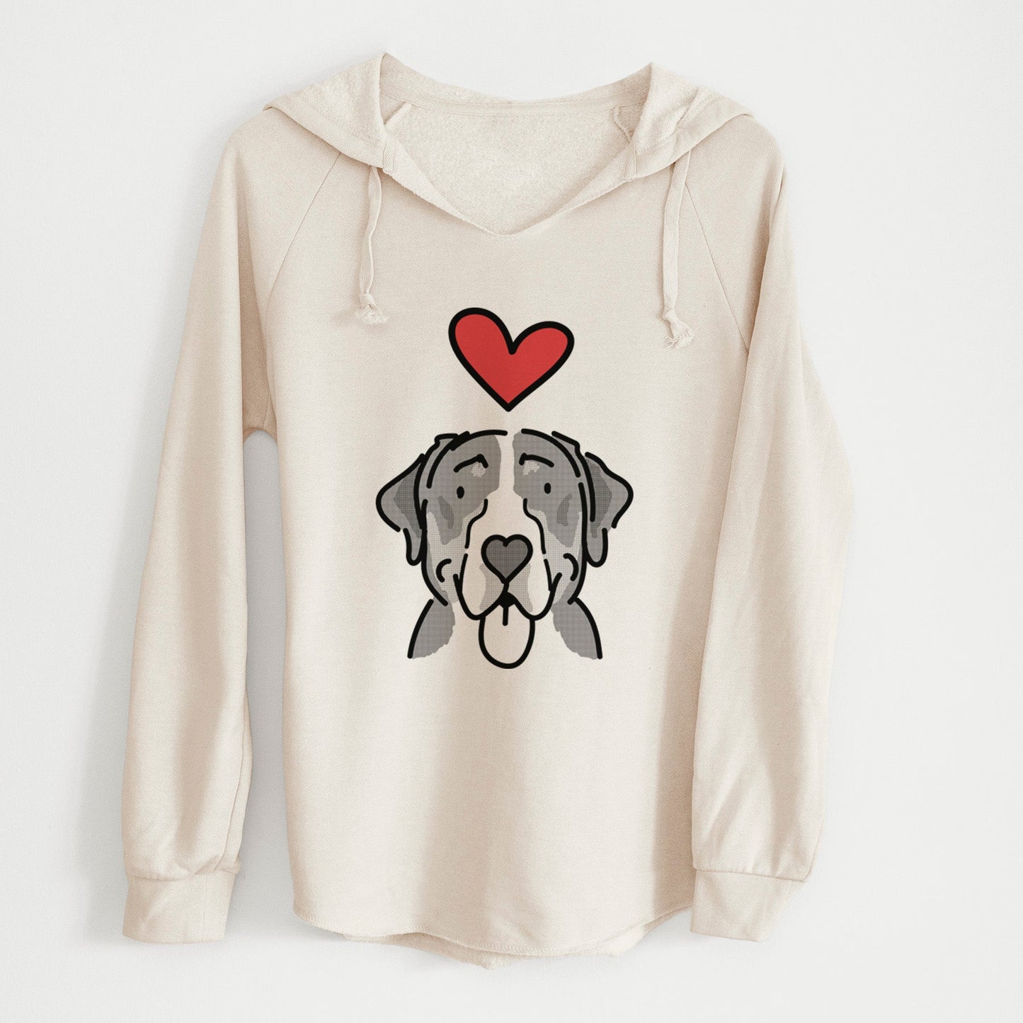 Love Always Greater Swiss Mountain Dog - Moose - Cali Wave Hooded Sweatshirt