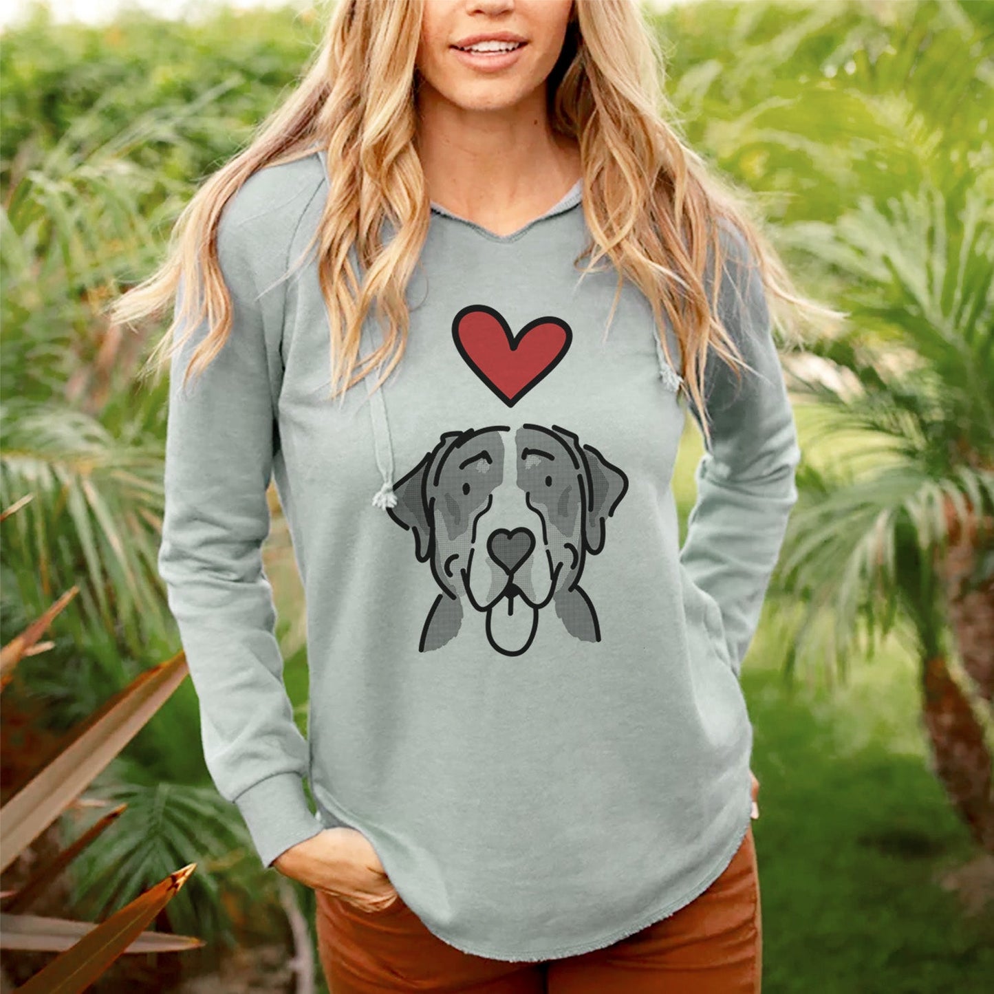 Love Always Greater Swiss Mountain Dog - Moose - Cali Wave Hooded Sweatshirt
