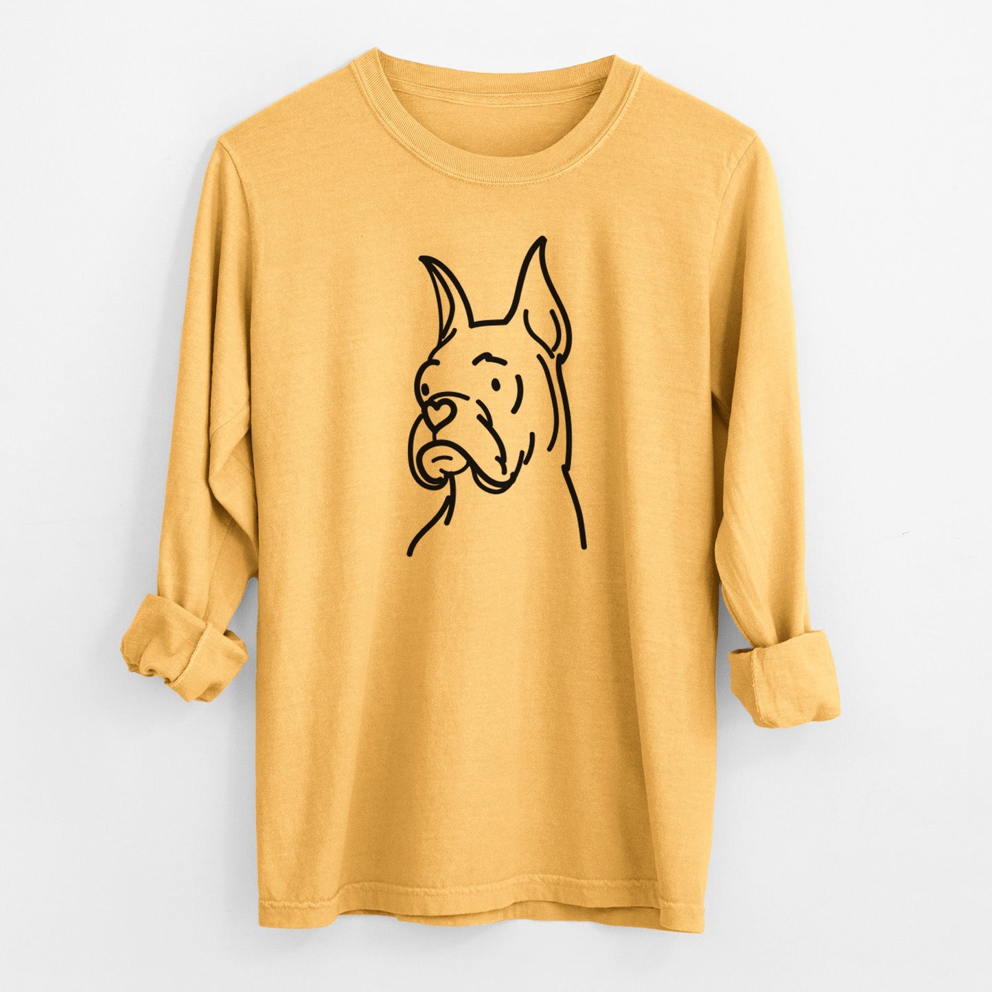 Love Always Rescue Boxer - Billy - Heavyweight 100% Cotton Long Sleeve