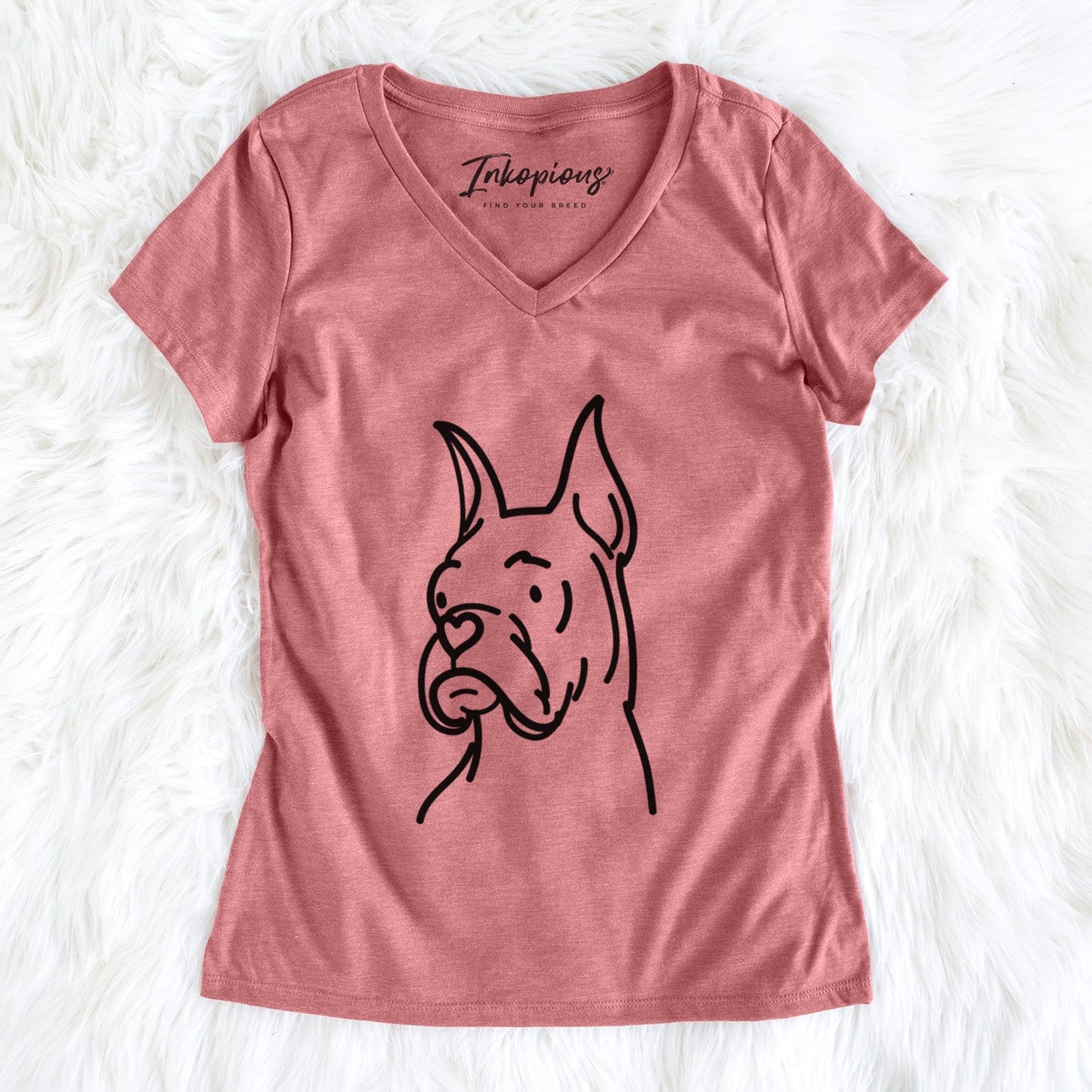 Love Always Rescue Boxer - Billy - Women's Perfect V-neck Shirt