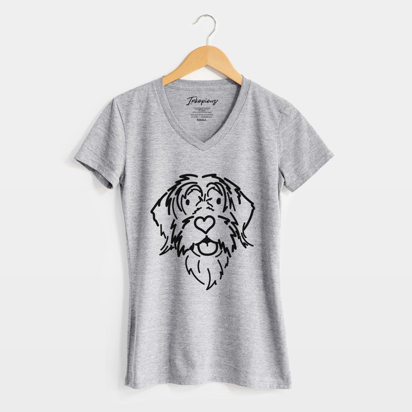 Love Always Wirehaird Pointing Griffon - Gary - Women's Perfect V-neck Shirt