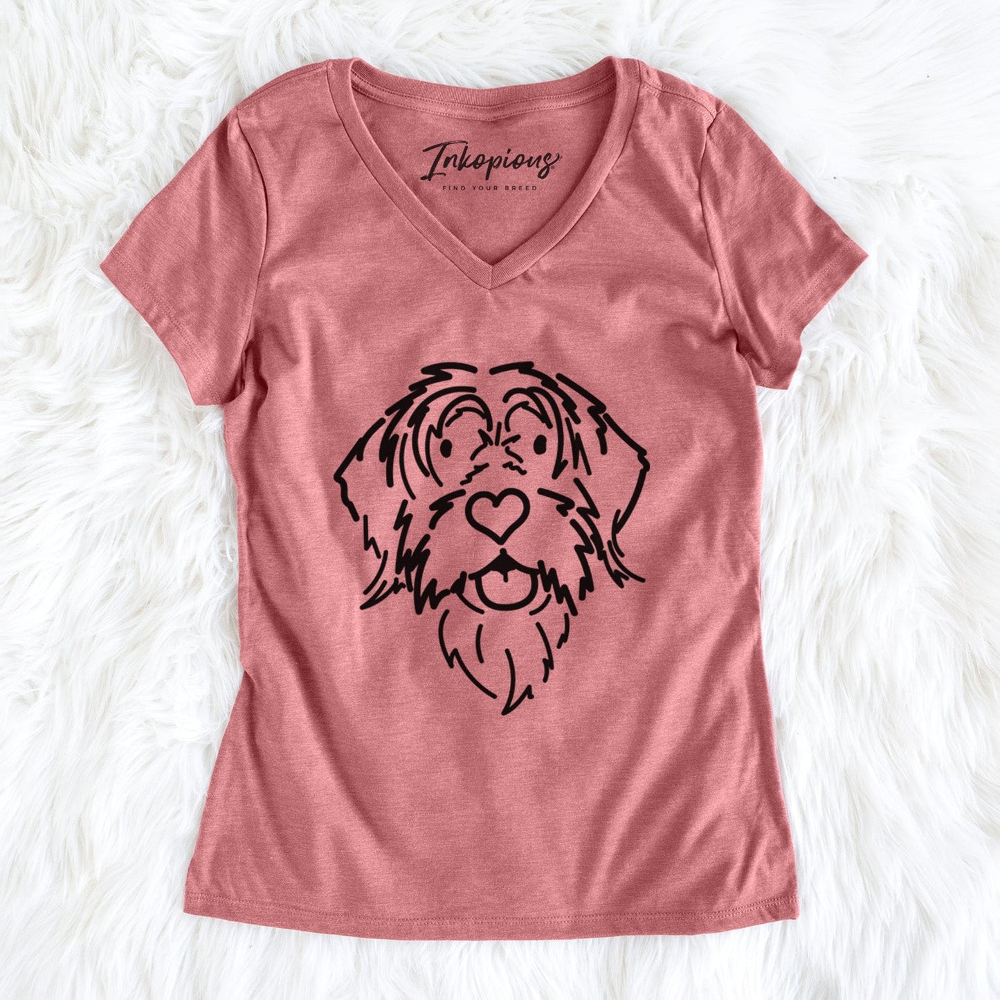 Love Always Wirehaird Pointing Griffon - Gary - Women's Perfect V-neck Shirt