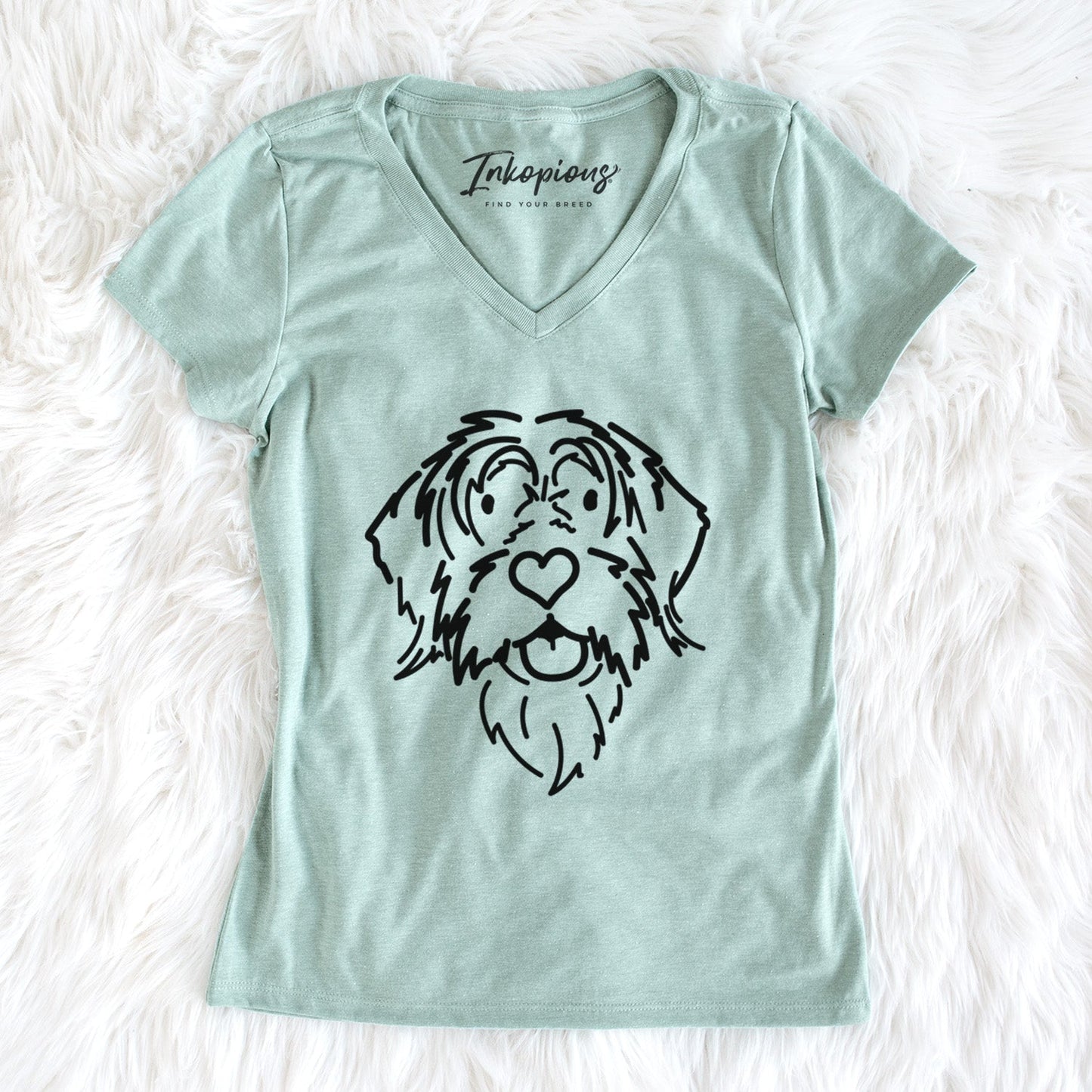 Love Always Wirehaird Pointing Griffon - Gary - Women's Perfect V-neck Shirt