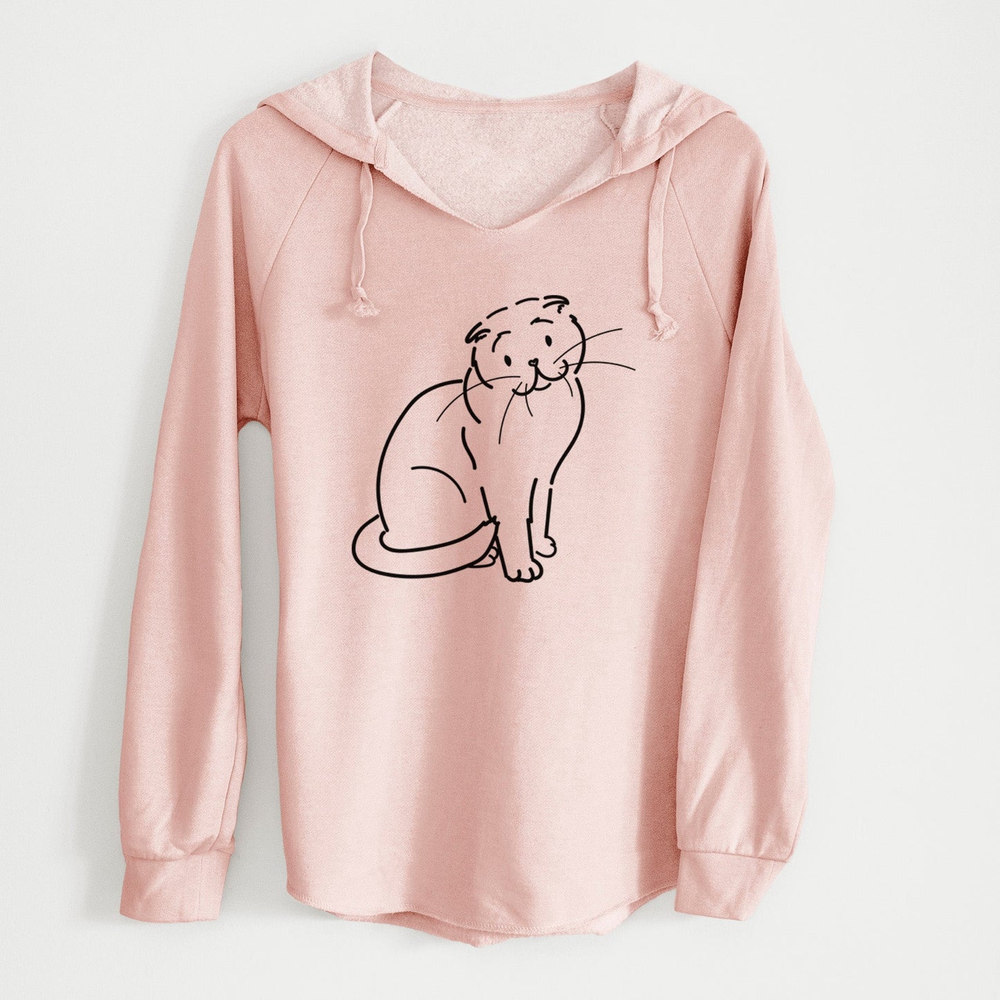 Love Always Scottish Fold Cat - Hank - Cali Wave Hooded Sweatshirt