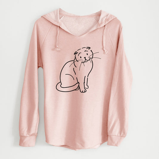 Love Always Scottish Fold Cat - Hank - Cali Wave Hooded Sweatshirt