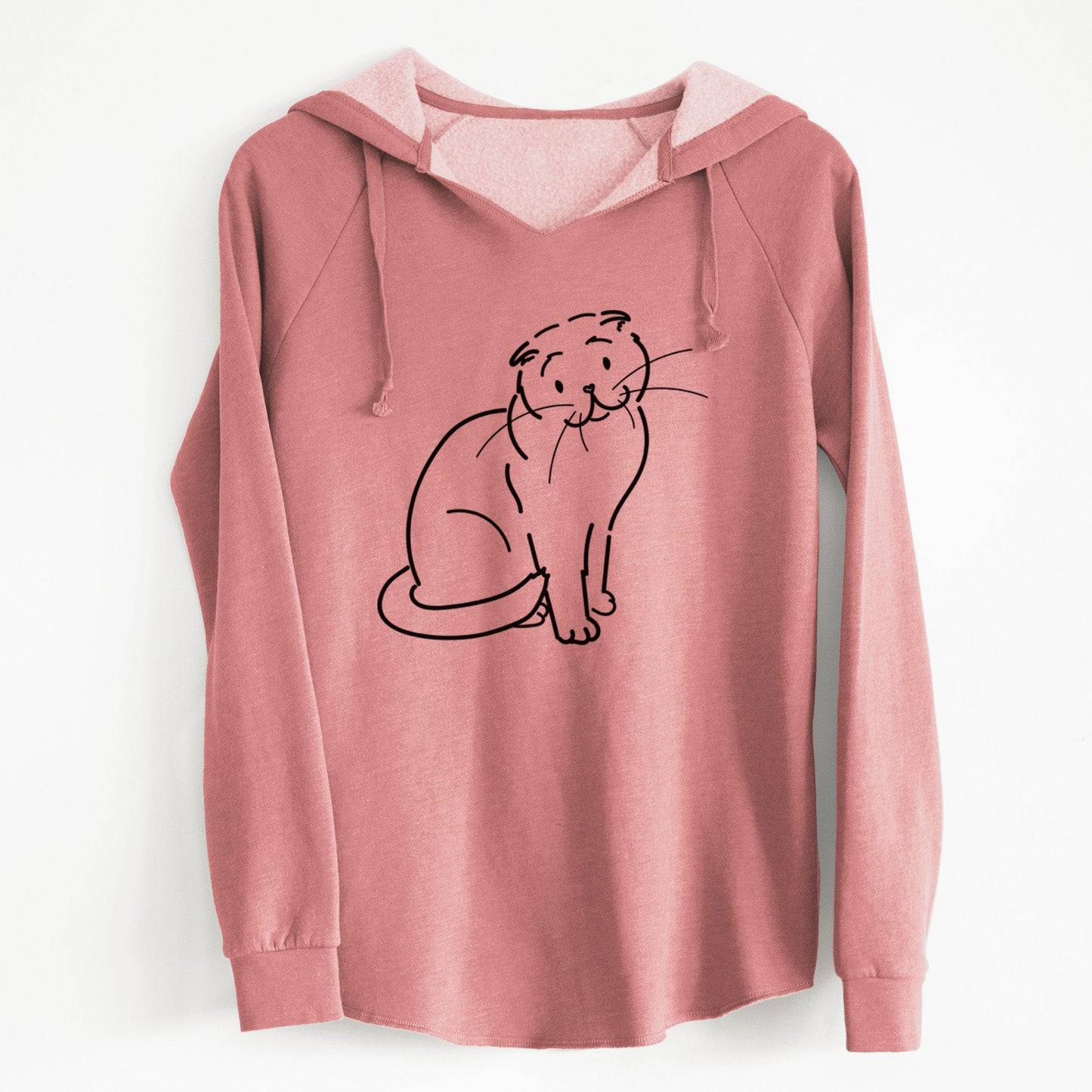 Love Always Scottish Fold Cat - Hank - Cali Wave Hooded Sweatshirt
