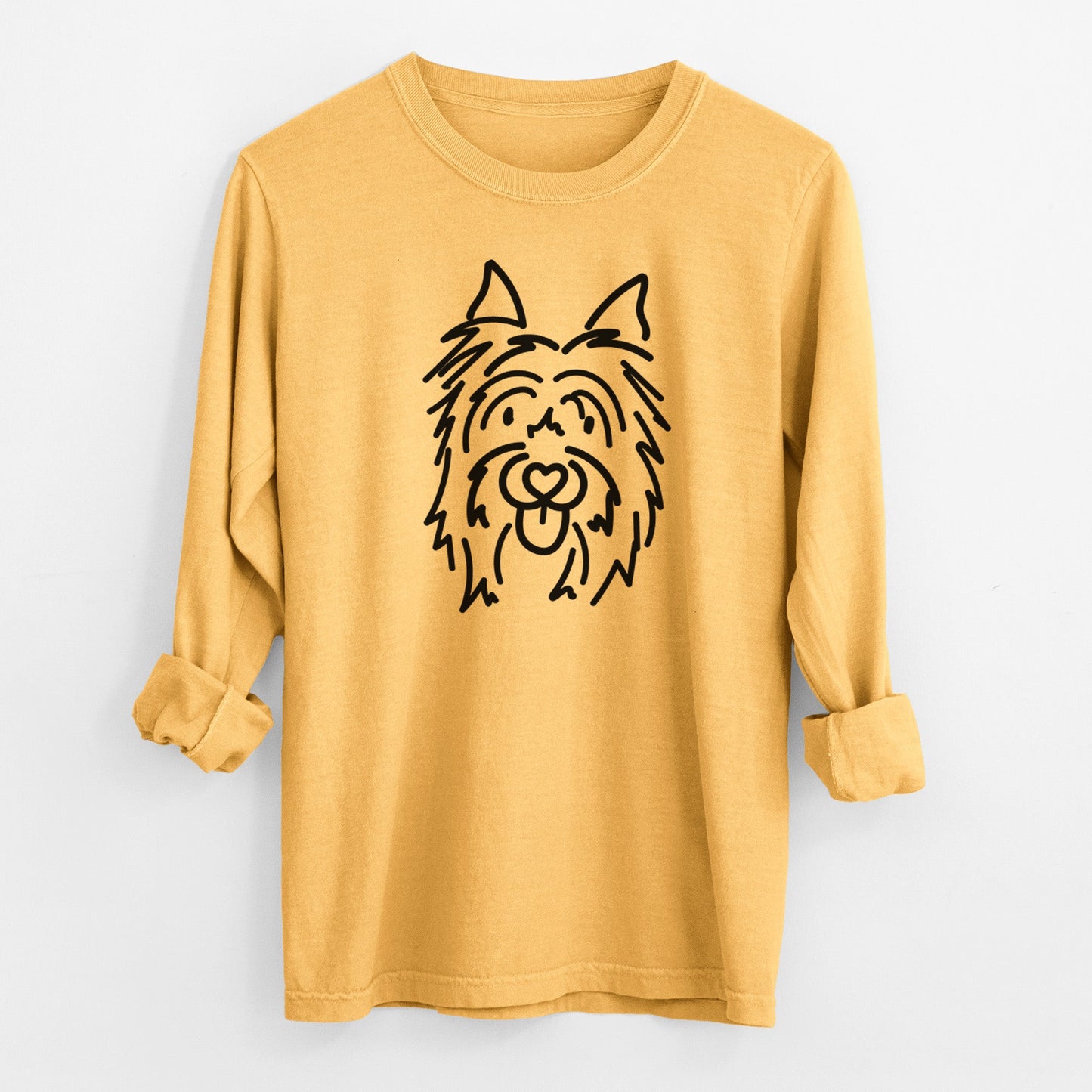 Love Always Silky Terrier - Monty - Heavyweight 100% Cotton Long Sleeve