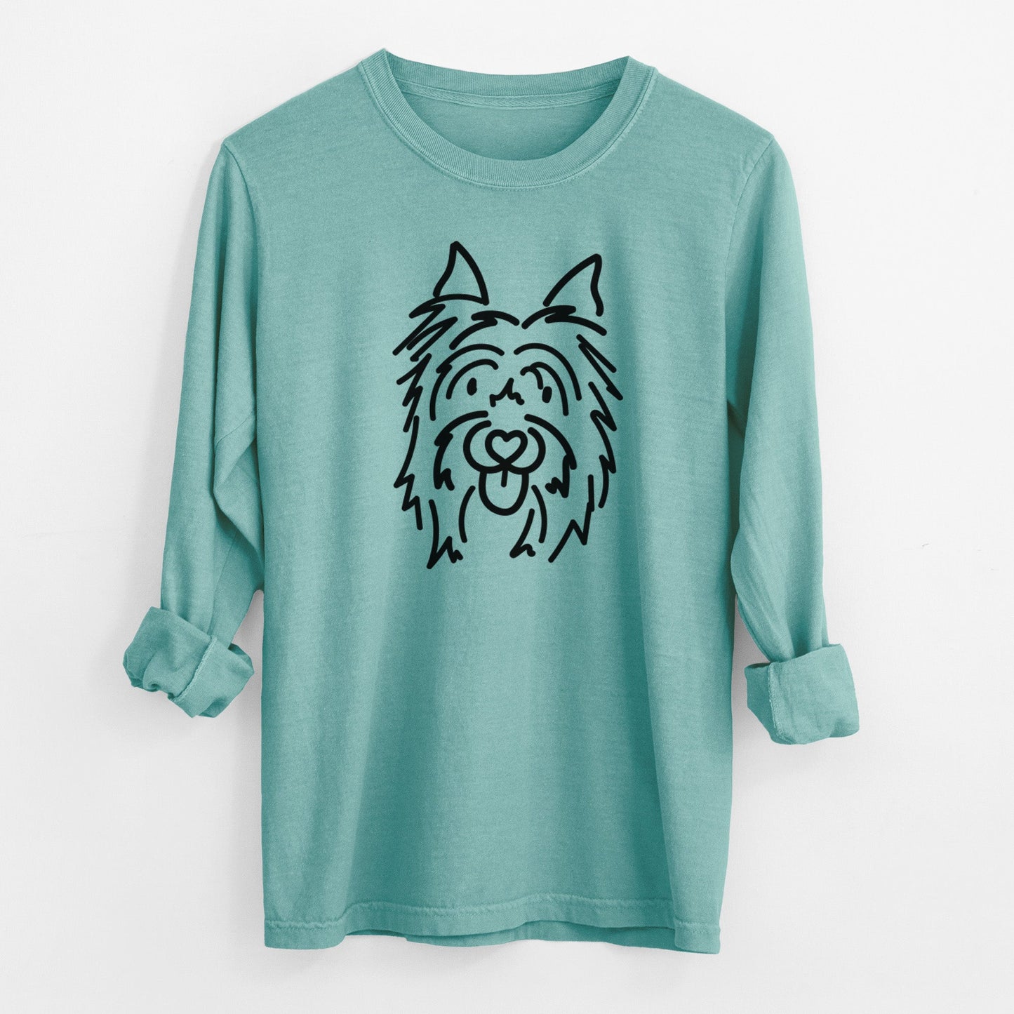Love Always Silky Terrier - Monty - Heavyweight 100% Cotton Long Sleeve