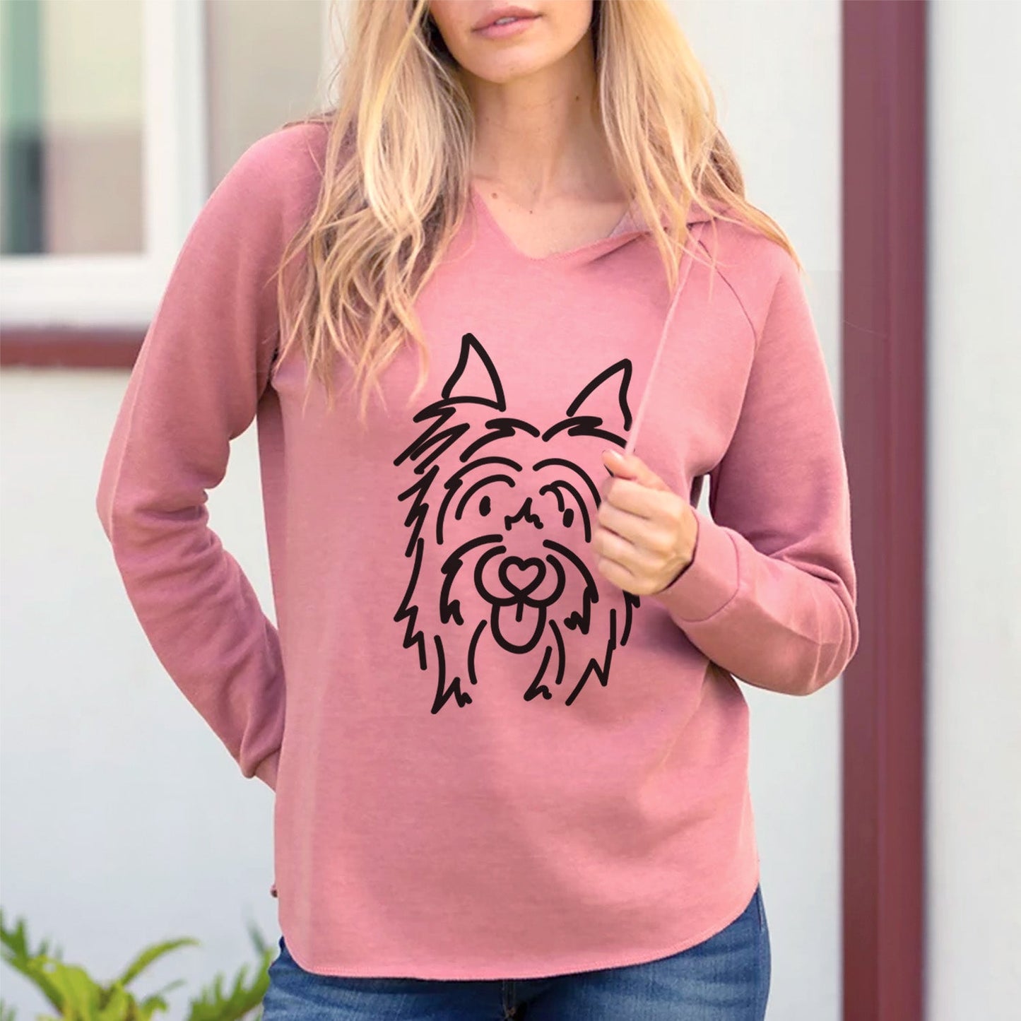 Love Always Silky Terrier - Monty - Cali Wave Hooded Sweatshirt
