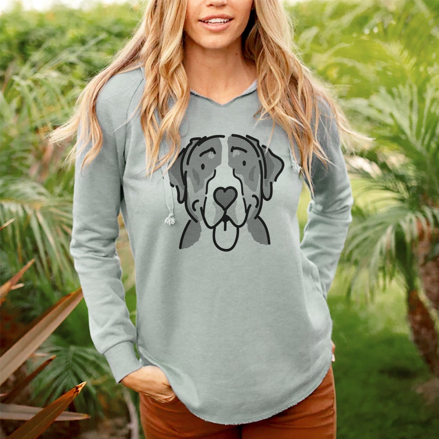 Love Always Greater Swiss Mountain Dog - Moose - Cali Wave Hooded Sweatshirt