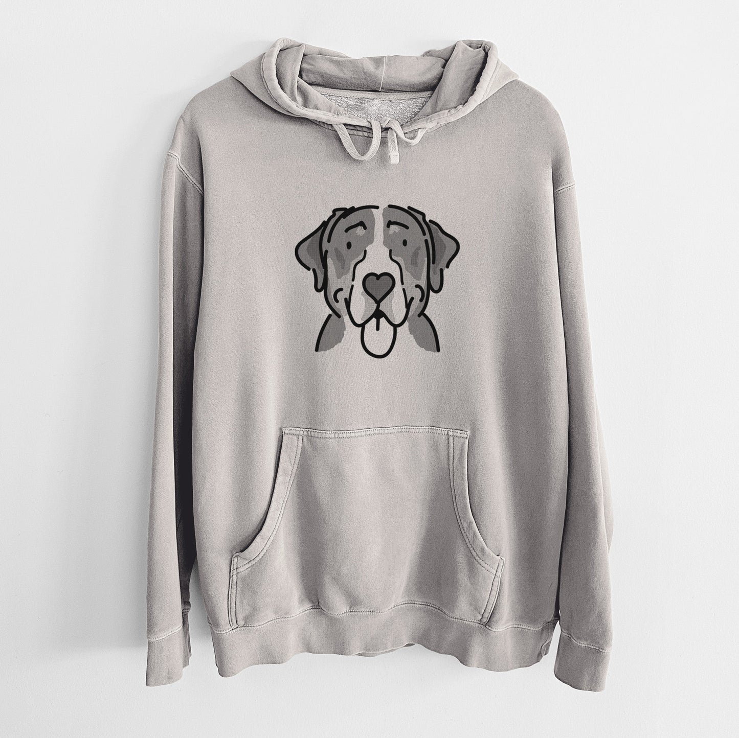 Love Always Greater Swiss Mountain Dog - Moose - Unisex Pigment Dyed Hoodie