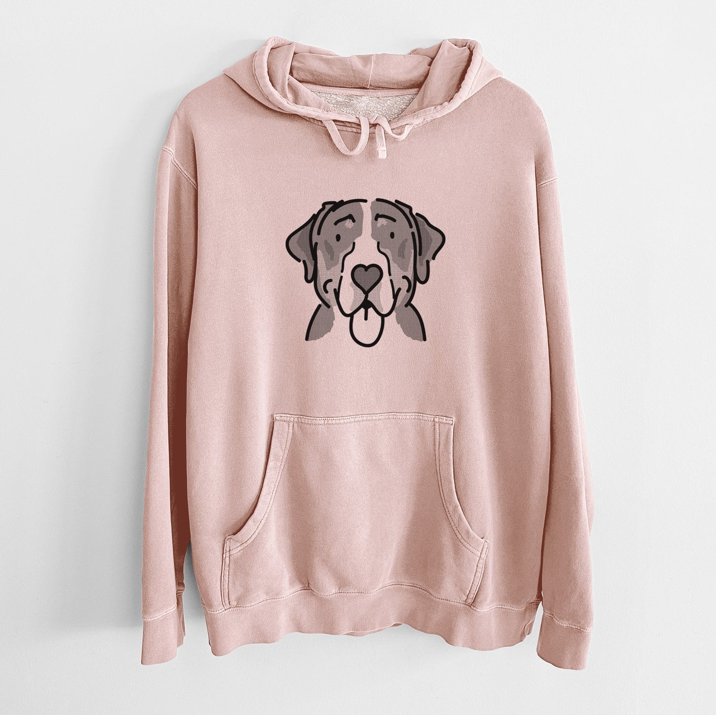 Love Always Greater Swiss Mountain Dog - Moose - Unisex Pigment Dyed Hoodie