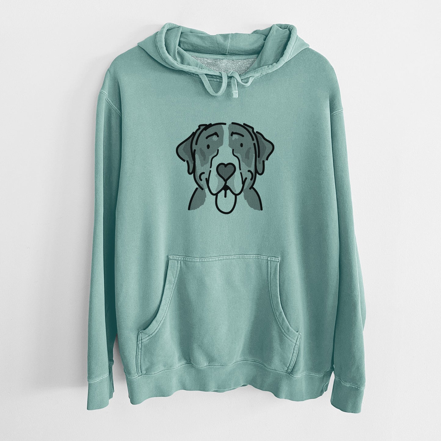 Love Always Greater Swiss Mountain Dog - Moose - Unisex Pigment Dyed Hoodie