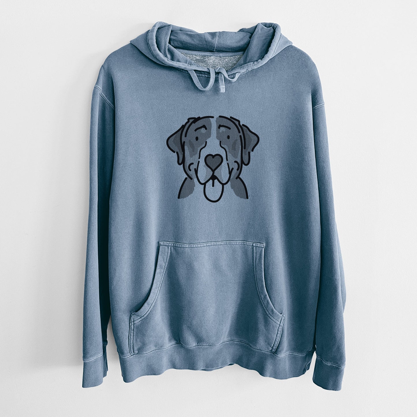 Love Always Greater Swiss Mountain Dog - Moose - Unisex Pigment Dyed Hoodie