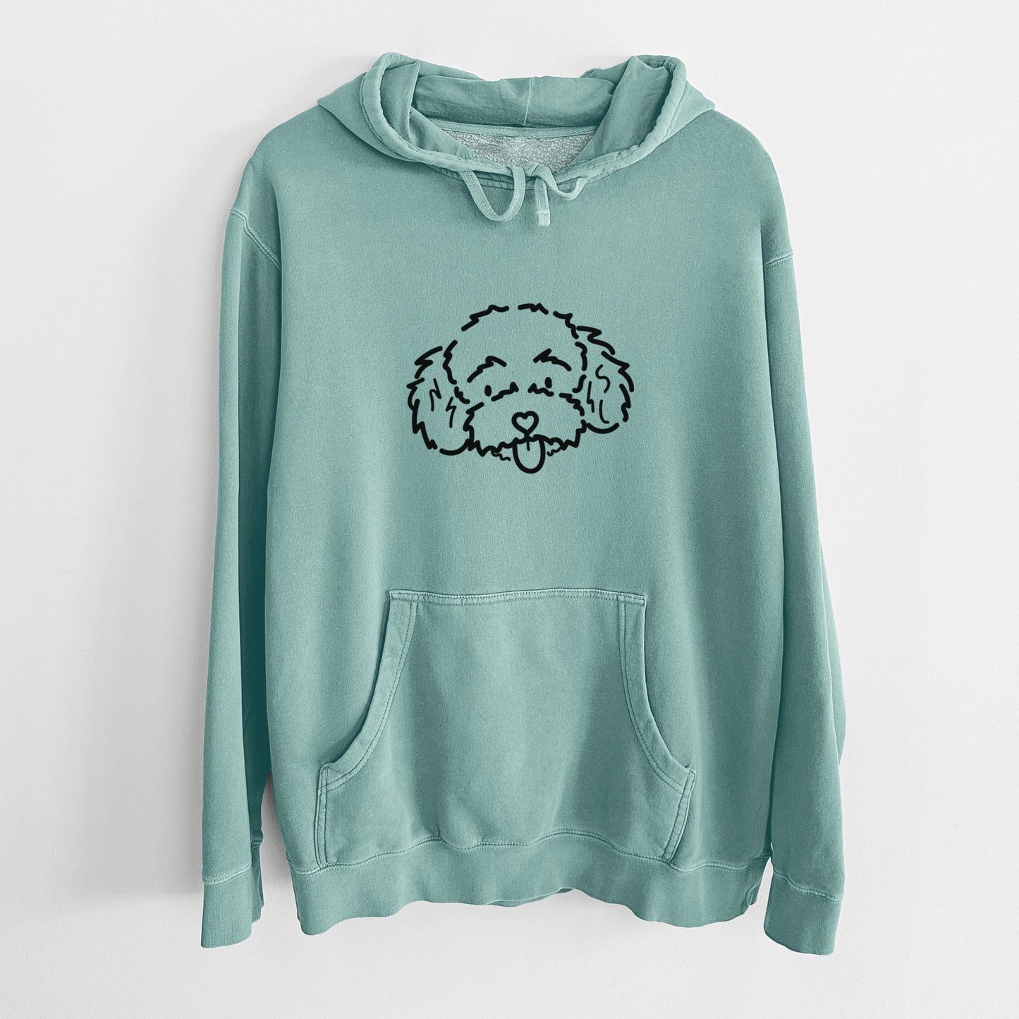 Love Always Toy Poodle - Ricci - Unisex Pigment Dyed Hoodie