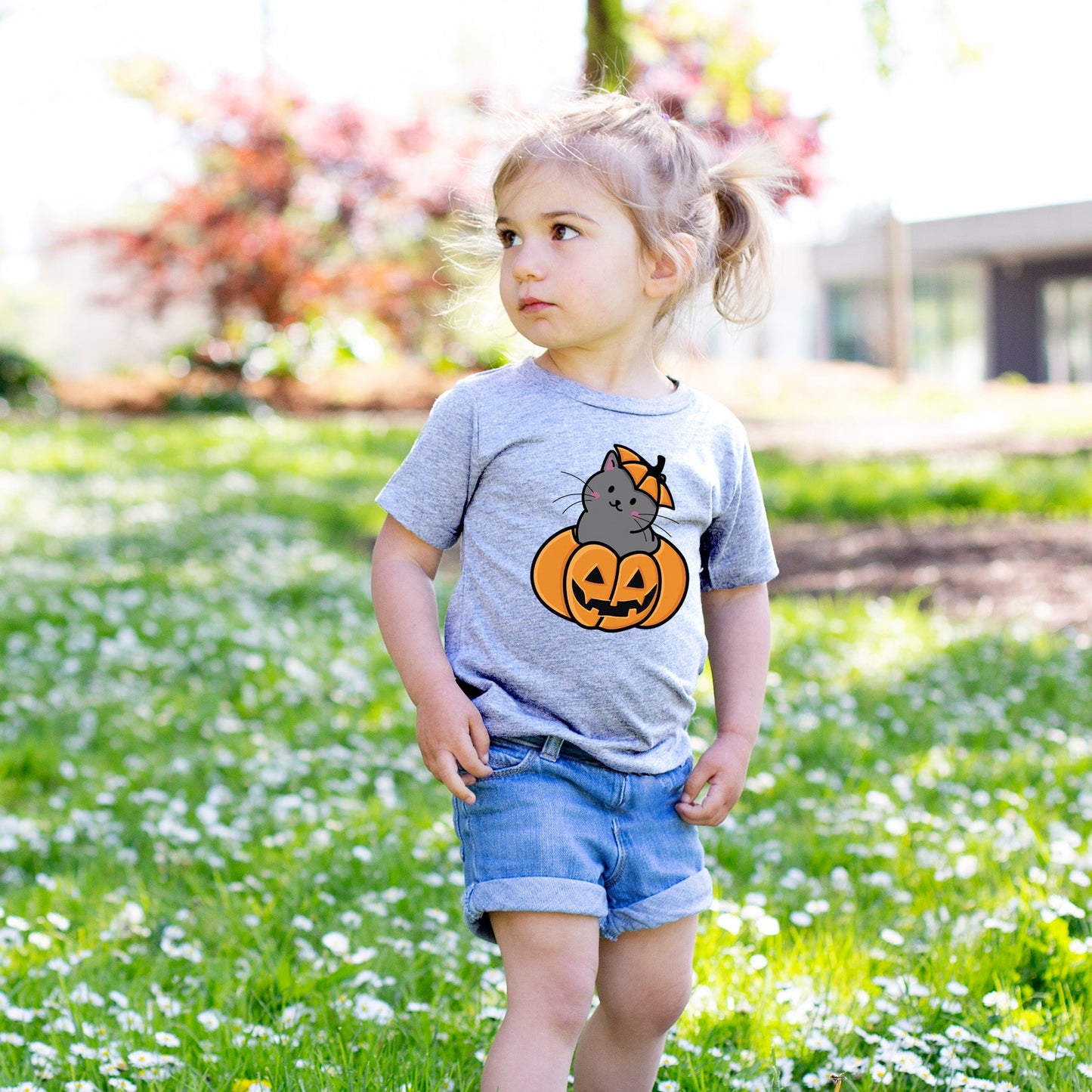 Pumpkin Cat - Black Cat - Kids/Youth/Toddler Shirt