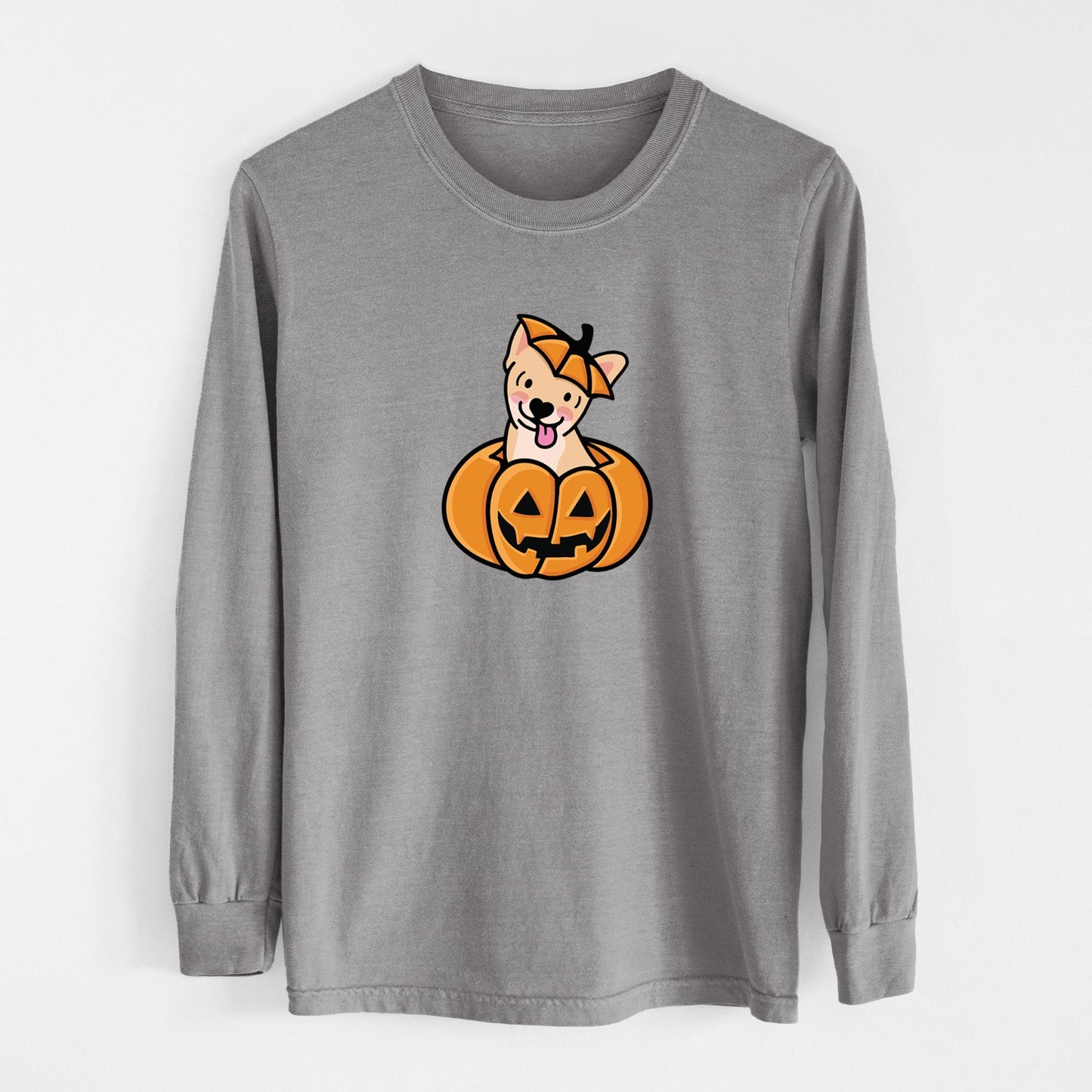 Pumpkin Pup - Chihuahua - Heavyweight 100% Cotton Long Sleeve